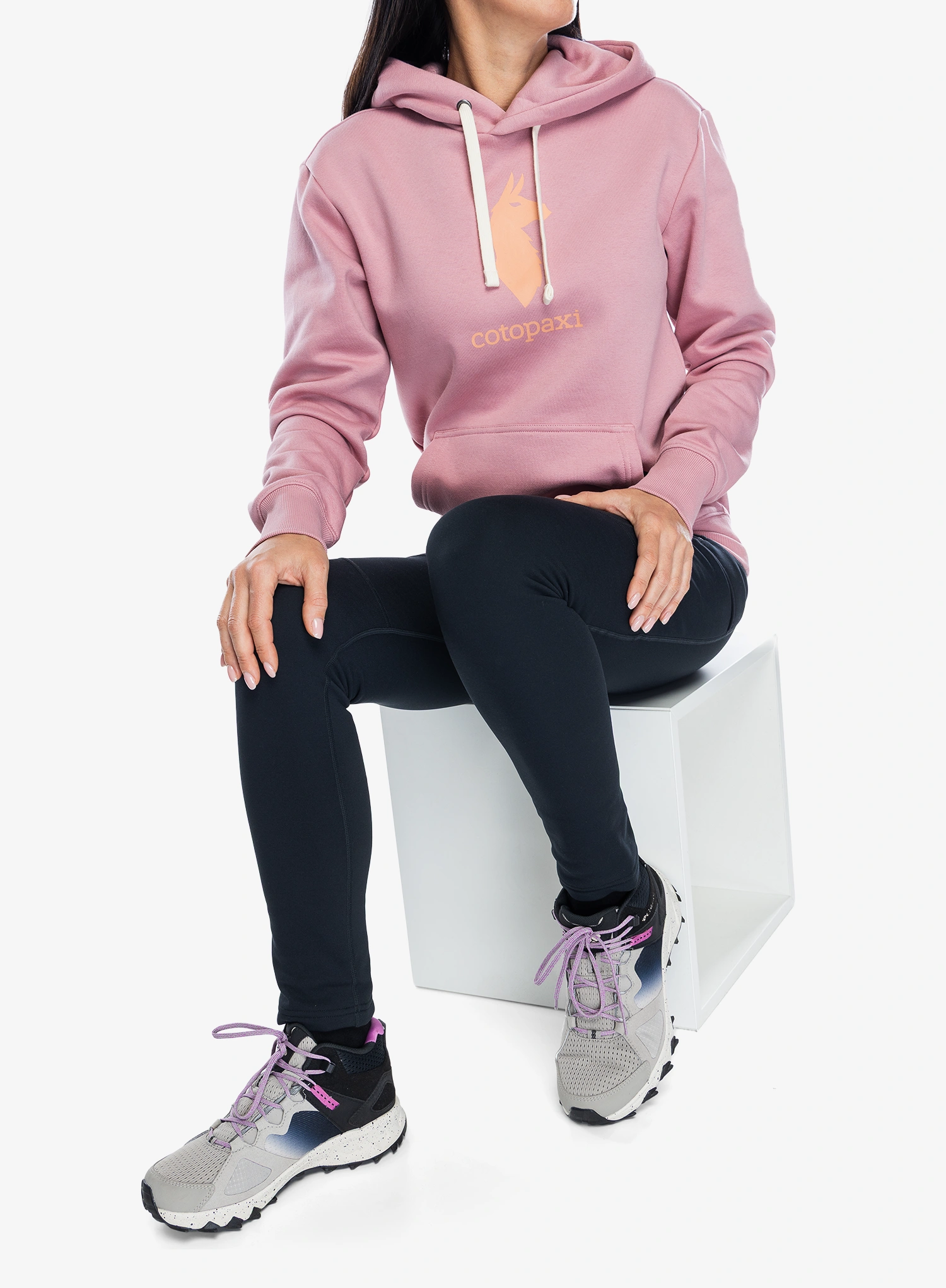 Ženska jopica s kapuco Cotopaxi Llama Pullover Hoodie - rose
