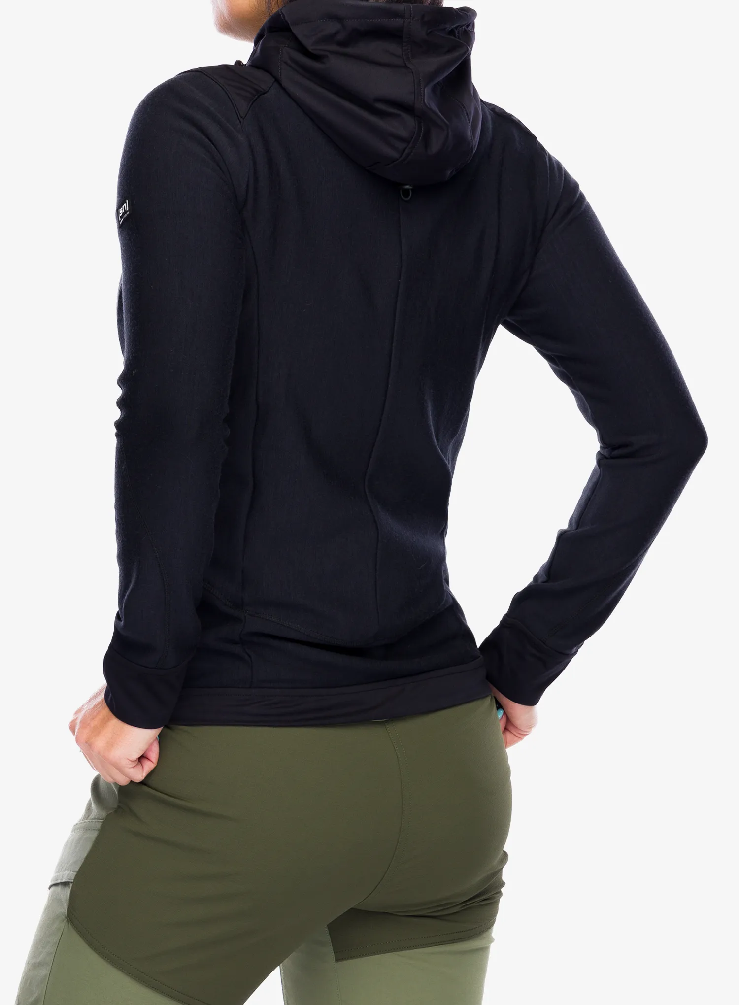 Ženska jopica s kapuco Super.natural Adventure Hooded - jet black