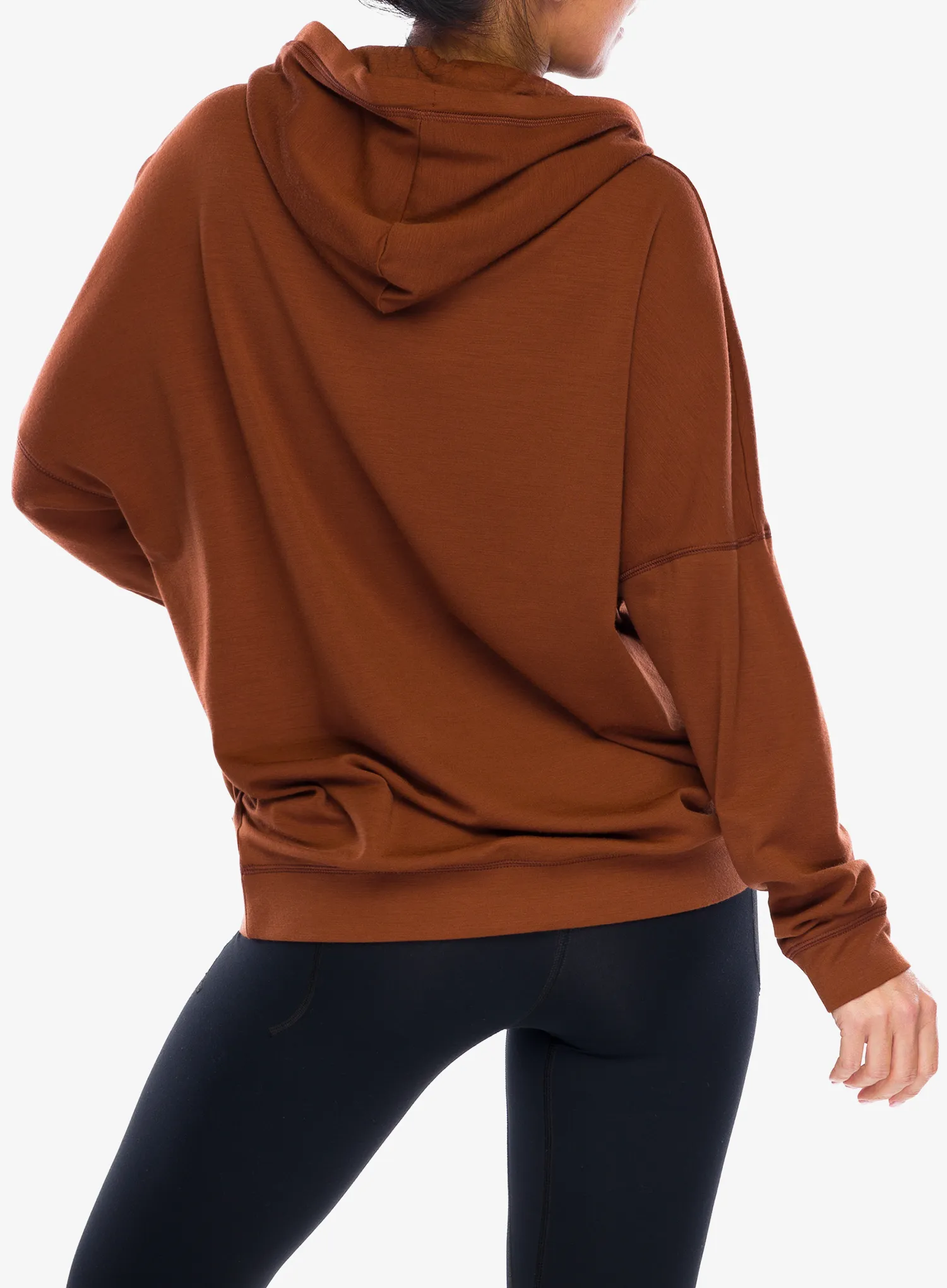 Ženska jopica s kapuco Super.natural Snow Cat Hoodie - horn brown/various