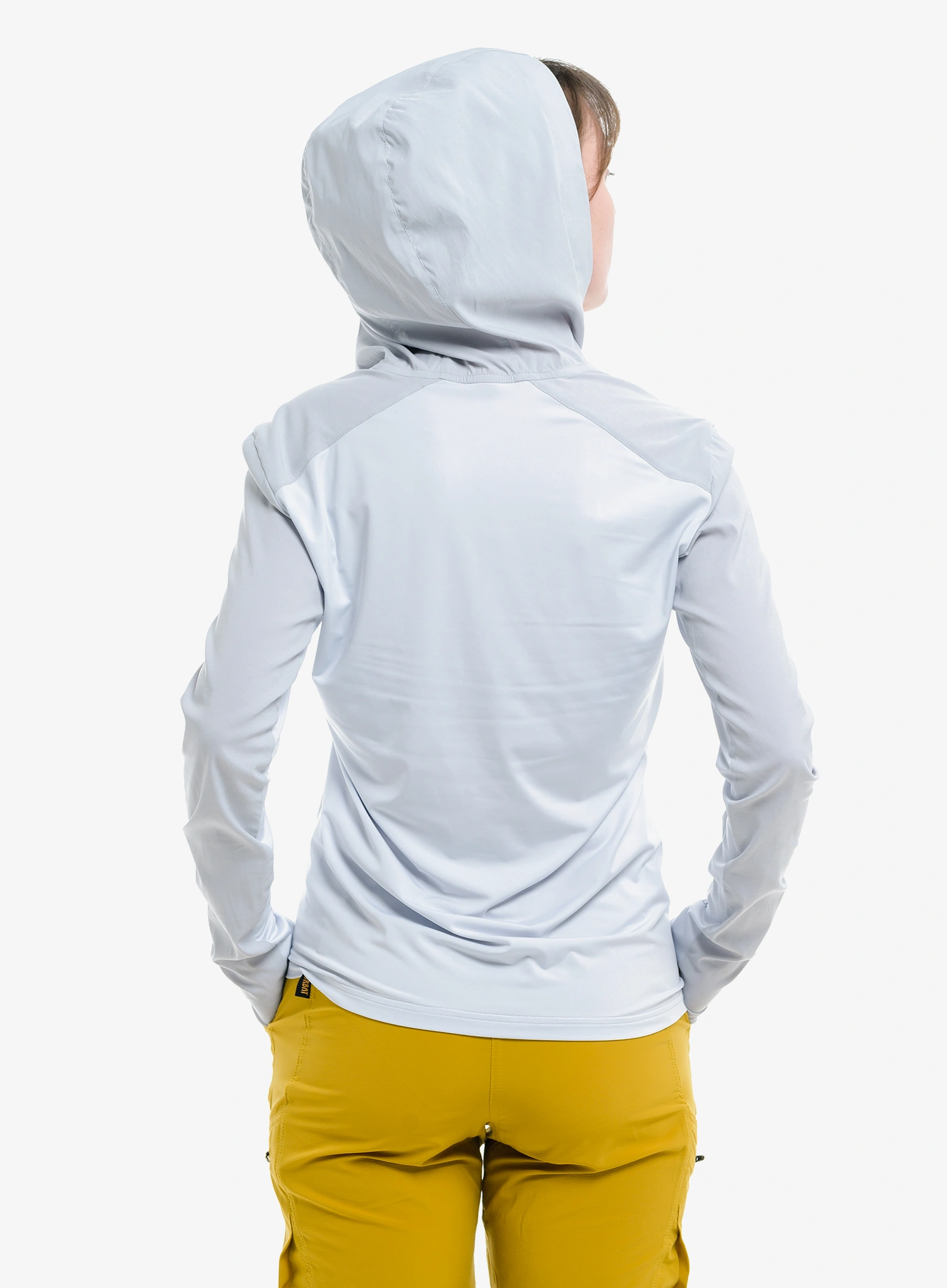Ženska jopica s kapuco Turbat Maya Hood Trek Shirt - glacier gray