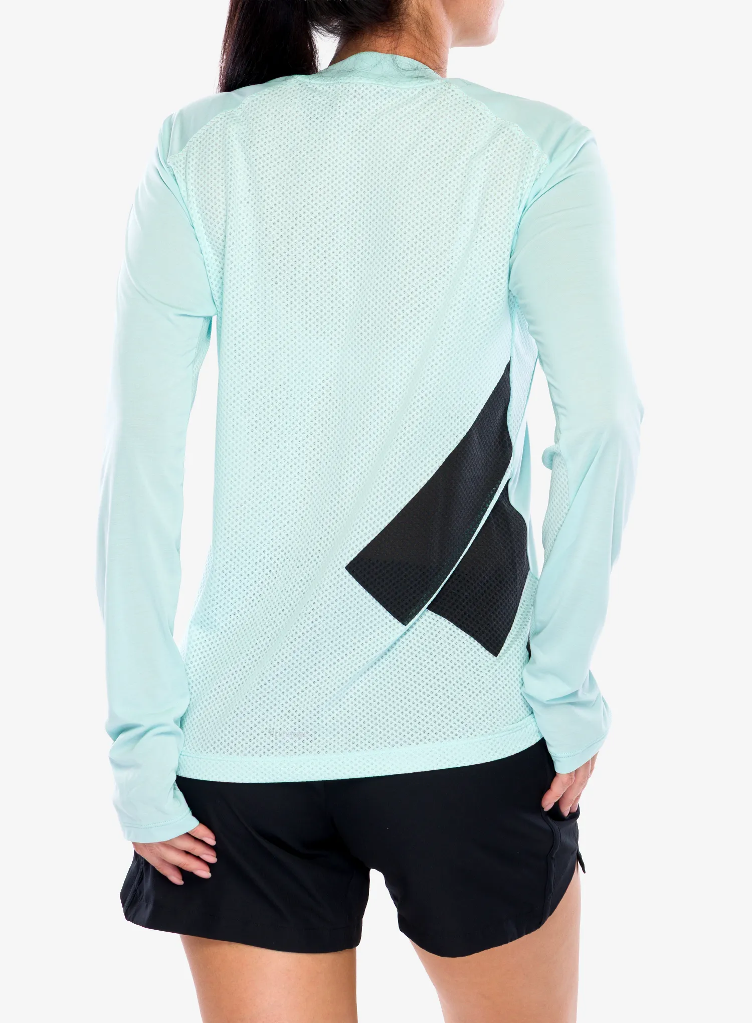 Ženska tekaška jopica adidas TERREX  Xperior Climacool+ Long Sleeve - semi flash aqua
