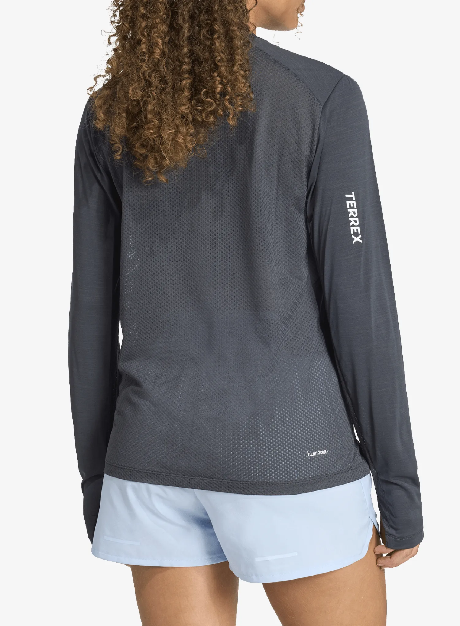 Ženska tekaška jopica adidas TERREX Xperior Climacool+ LS T-shirt - carbon