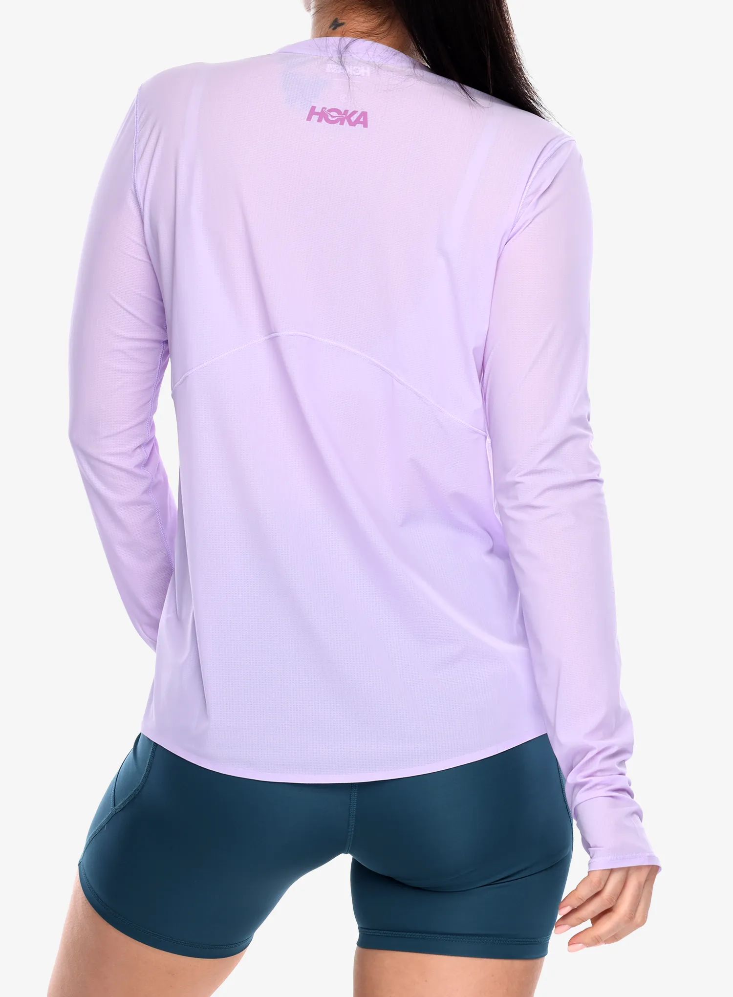 Ženska tekaška jopica Hoka Airolite Run Long Sleeve - aster flower