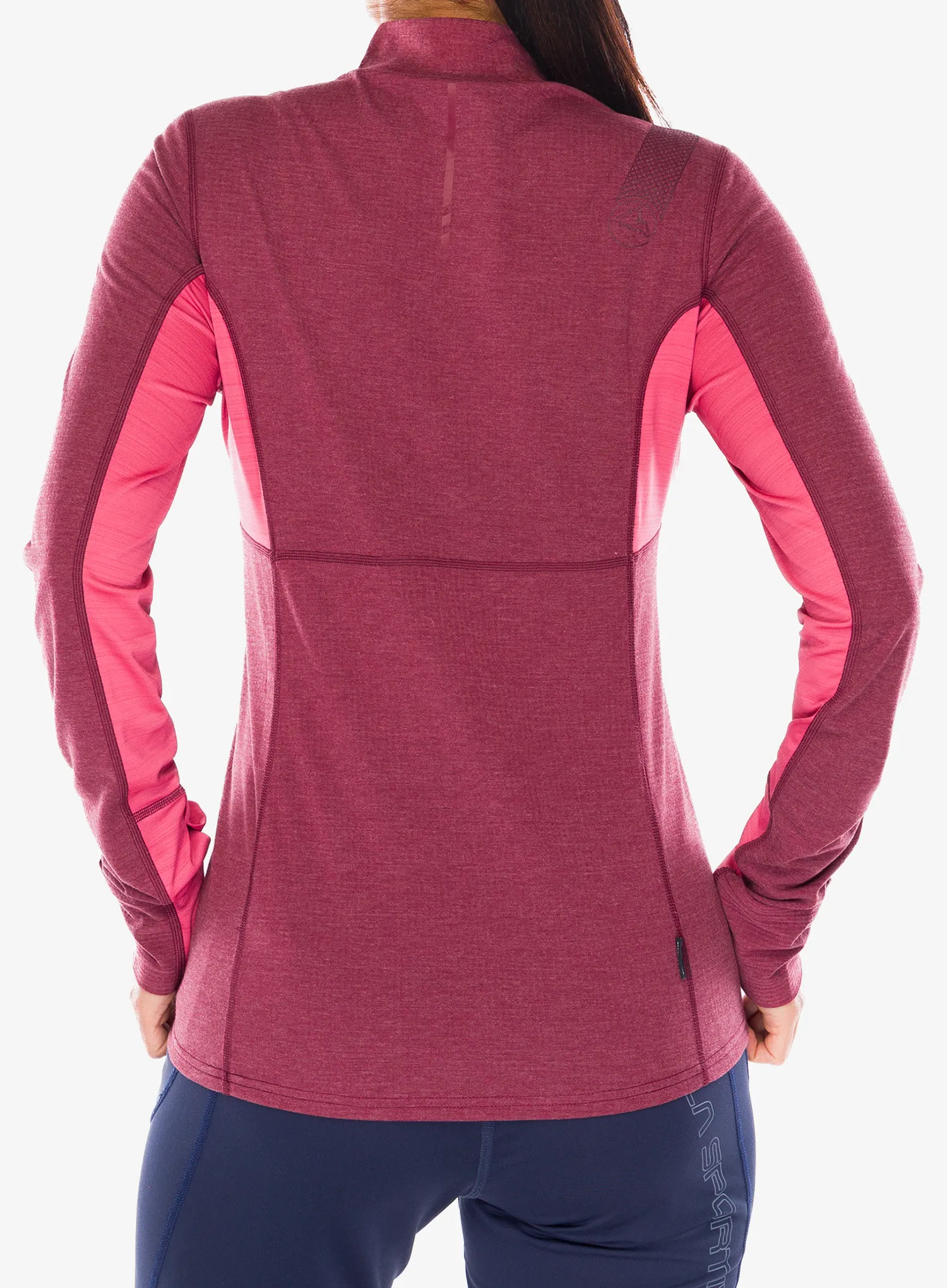 Ženska tekaška jopica La Sportiva Swift Long Sleeve - redwood/rosebay