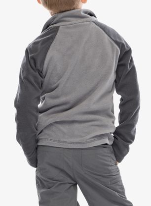 Otroška jopica Columbia Glacial Half Zip - city grey/shark/columbia grey