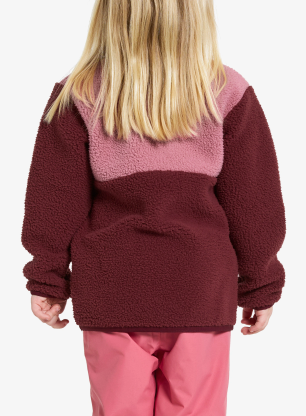 Otroška jopica Didriksons Gosig Halfzip - anemon red