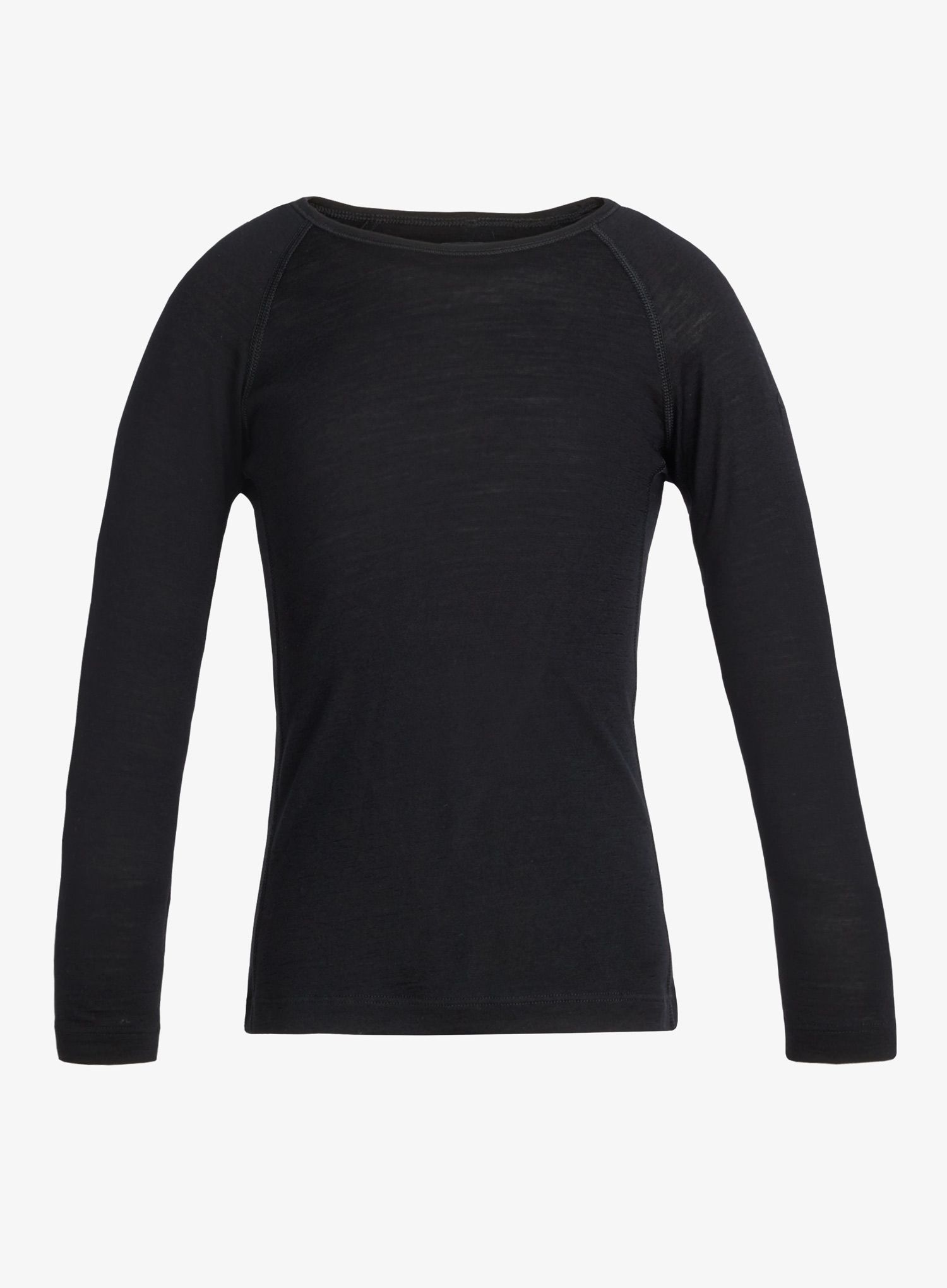 Otroška jopica Icebreaker Kids 200 Oasis LS Crewe - black