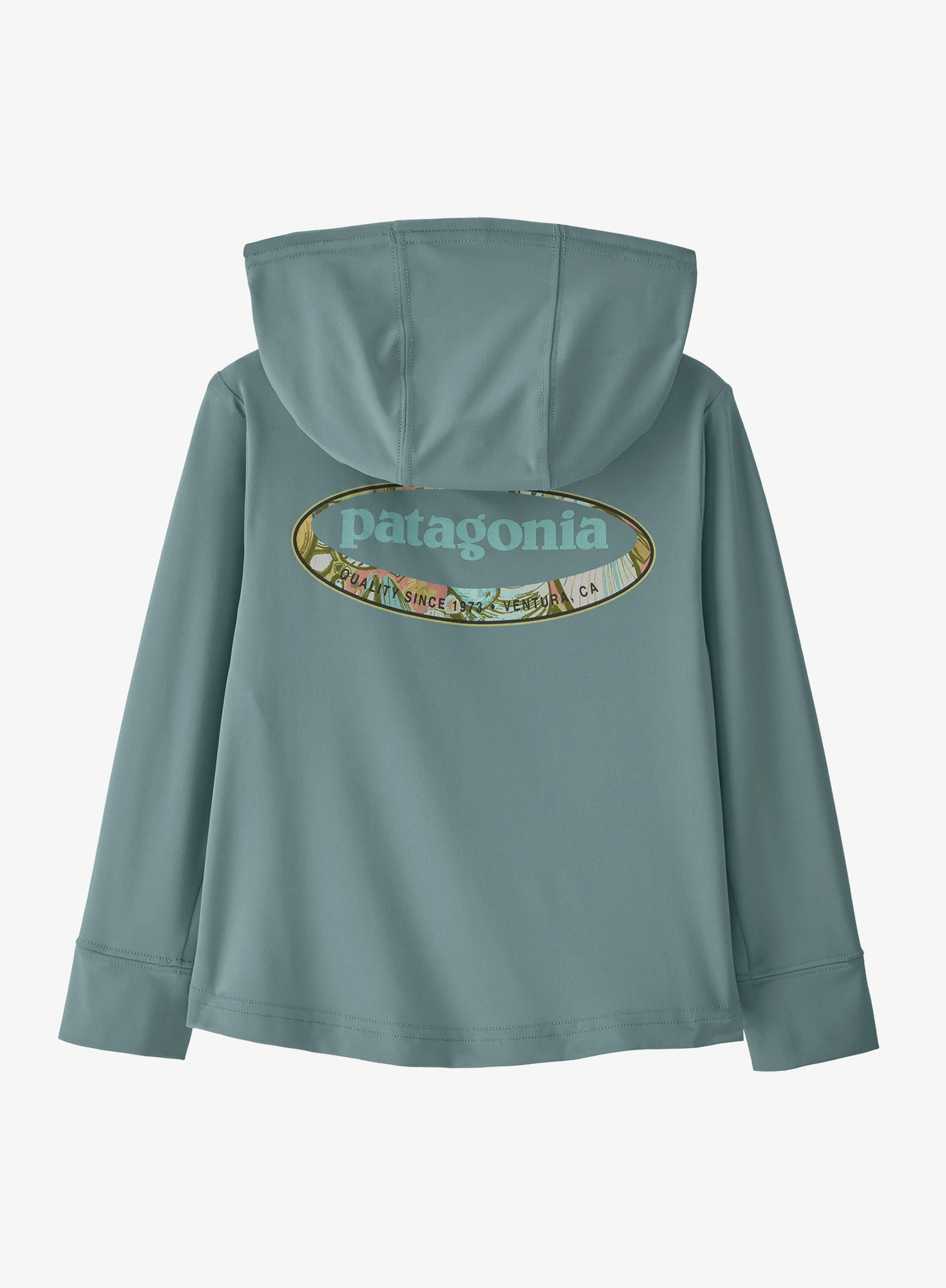 Otroška jopica Patagonia Baby Cap SW Hoody - blue sage