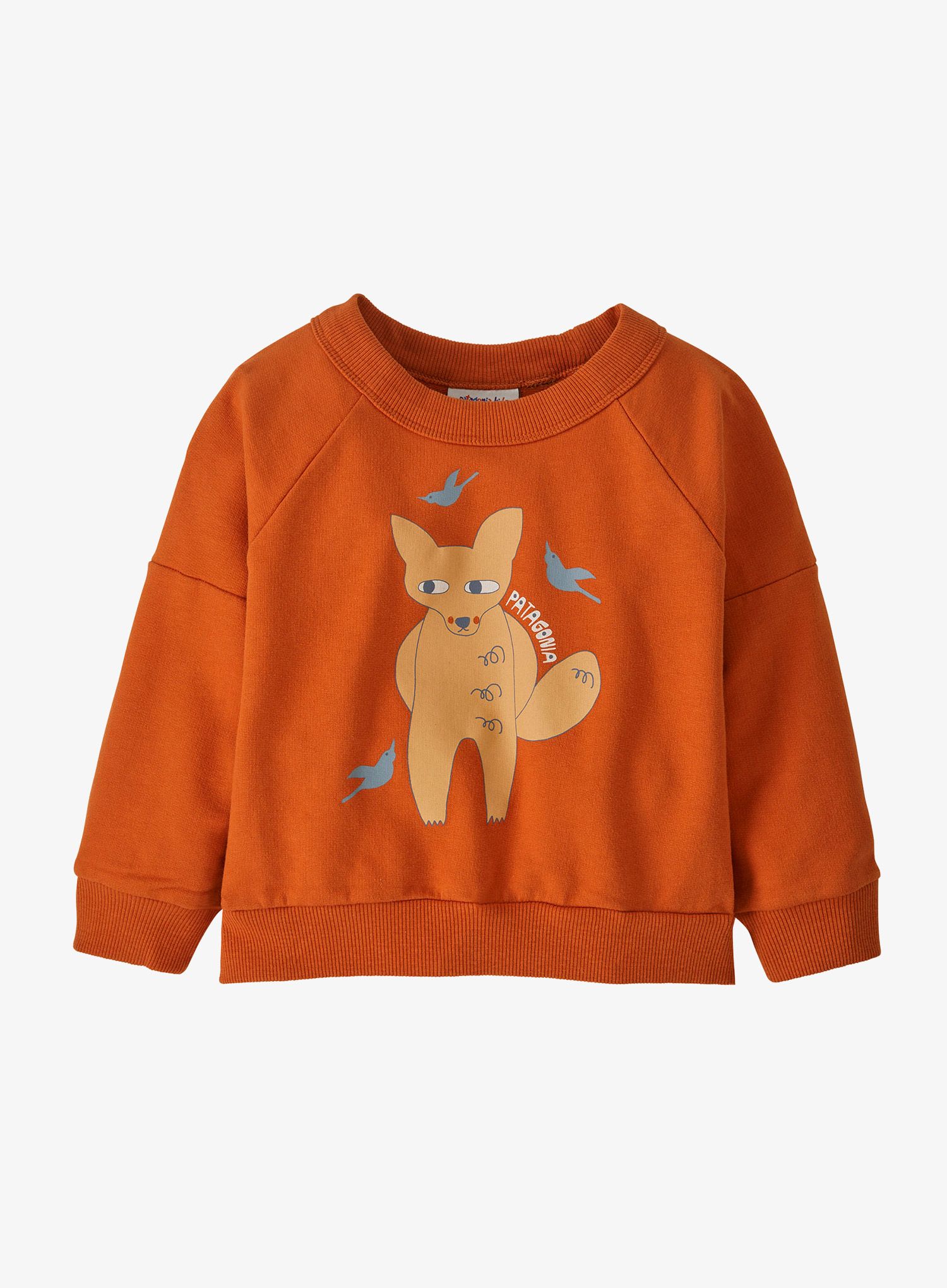 Otroška jopica Patagonia Baby Crew Sweatshirt - fox fly/redtail rust