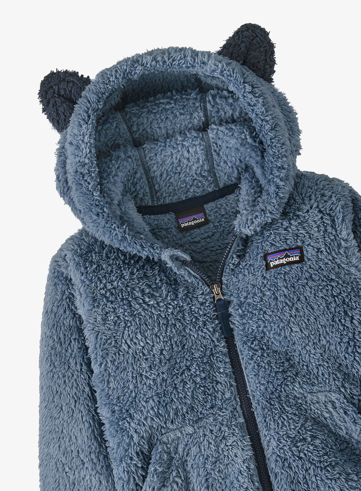 Otroška jopica Patagonia Baby Furry Friends Hoody - utility blue