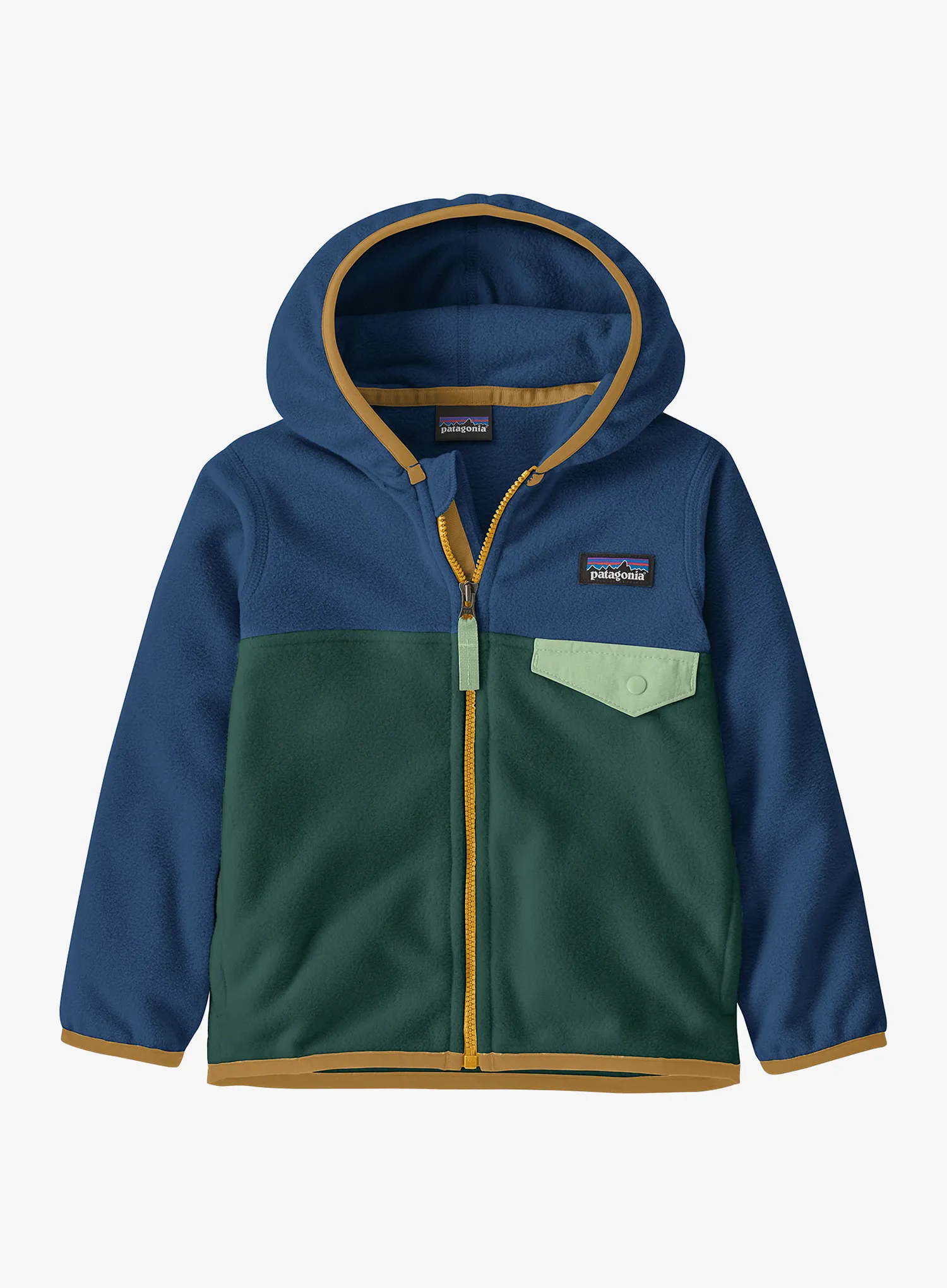 Otroška jopica Patagonia Baby Micro D Snap-T Jacket - cascade green