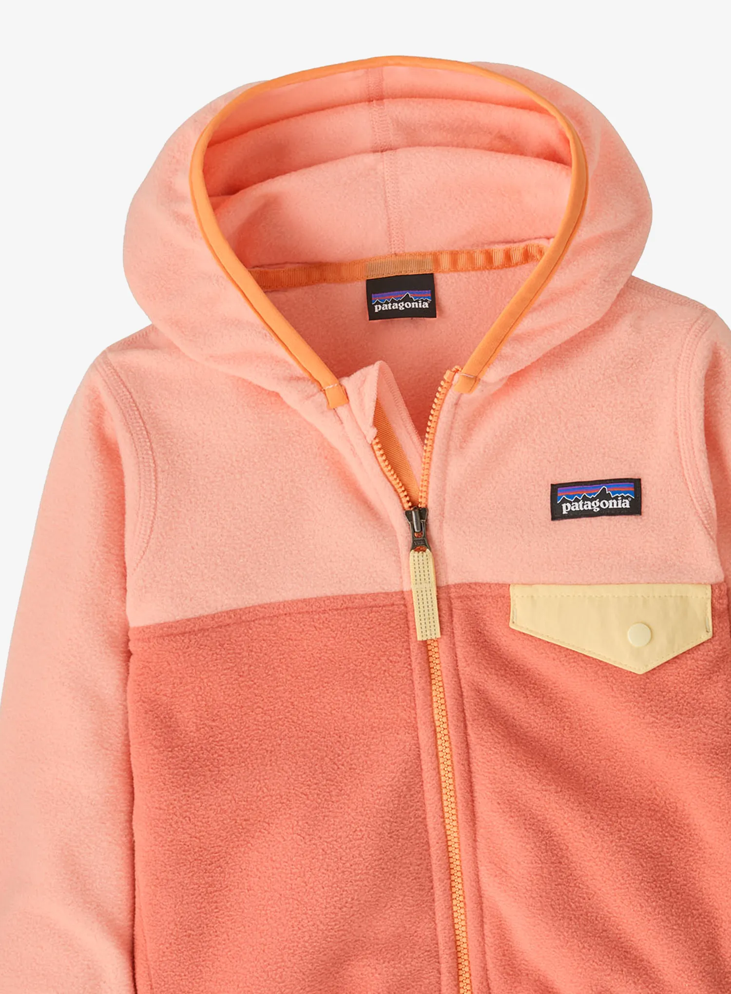 Otroška jopica Patagonia Baby Micro D Snap-T Jacket - peak pink