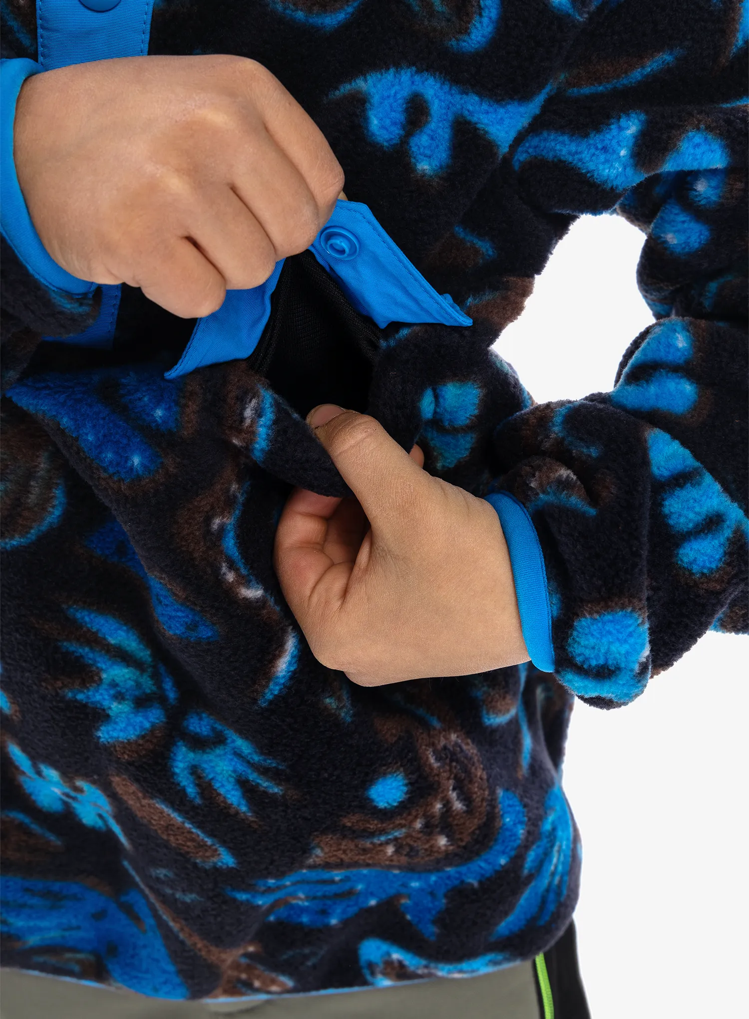 Otroška jopica Patagonia LW Synchilla Snap-T Pullover - across oceans pitch blue