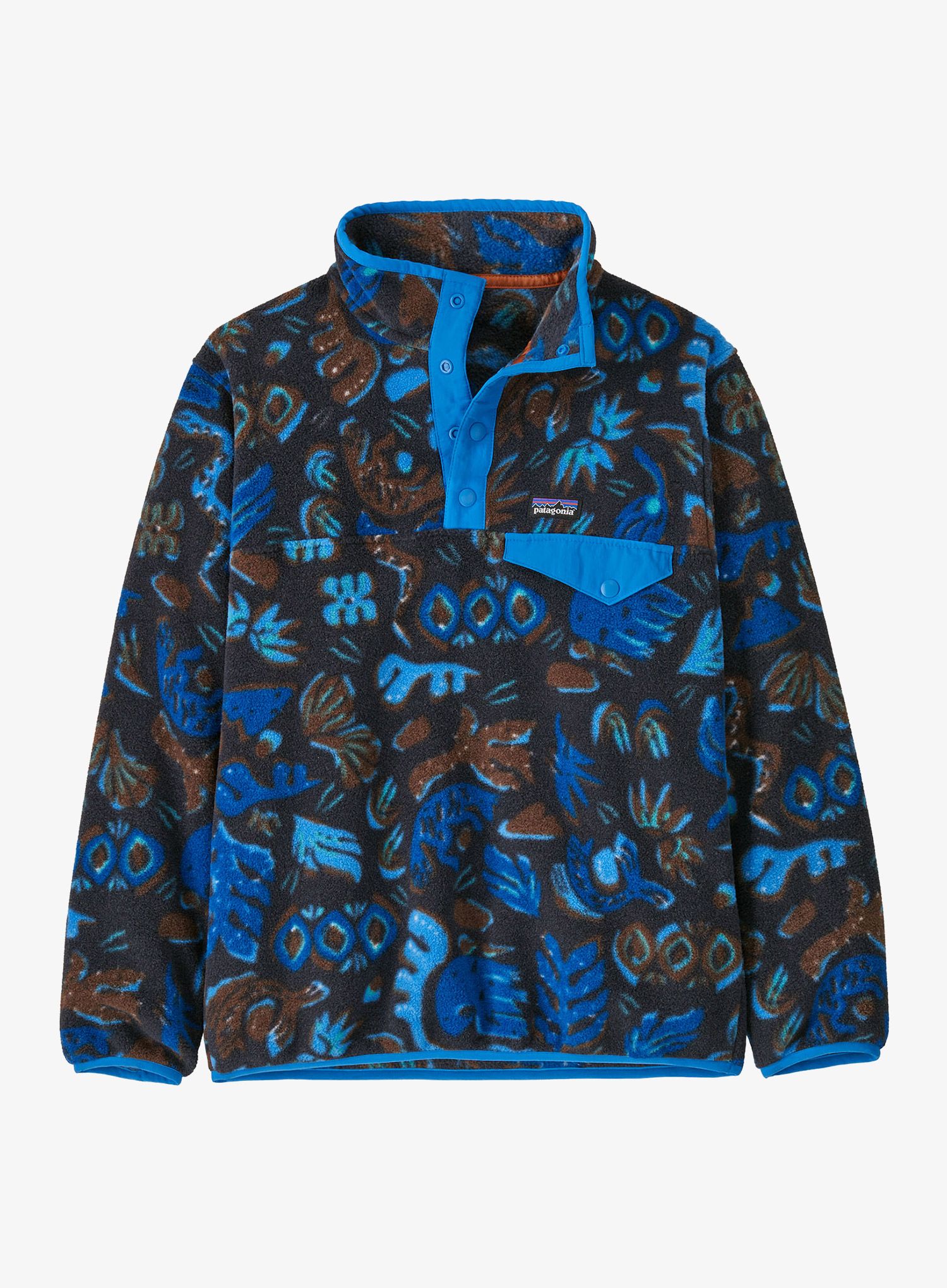 Otroška jopica Patagonia LW Synchilla Snap-T Pullover - across oceans pitch blue