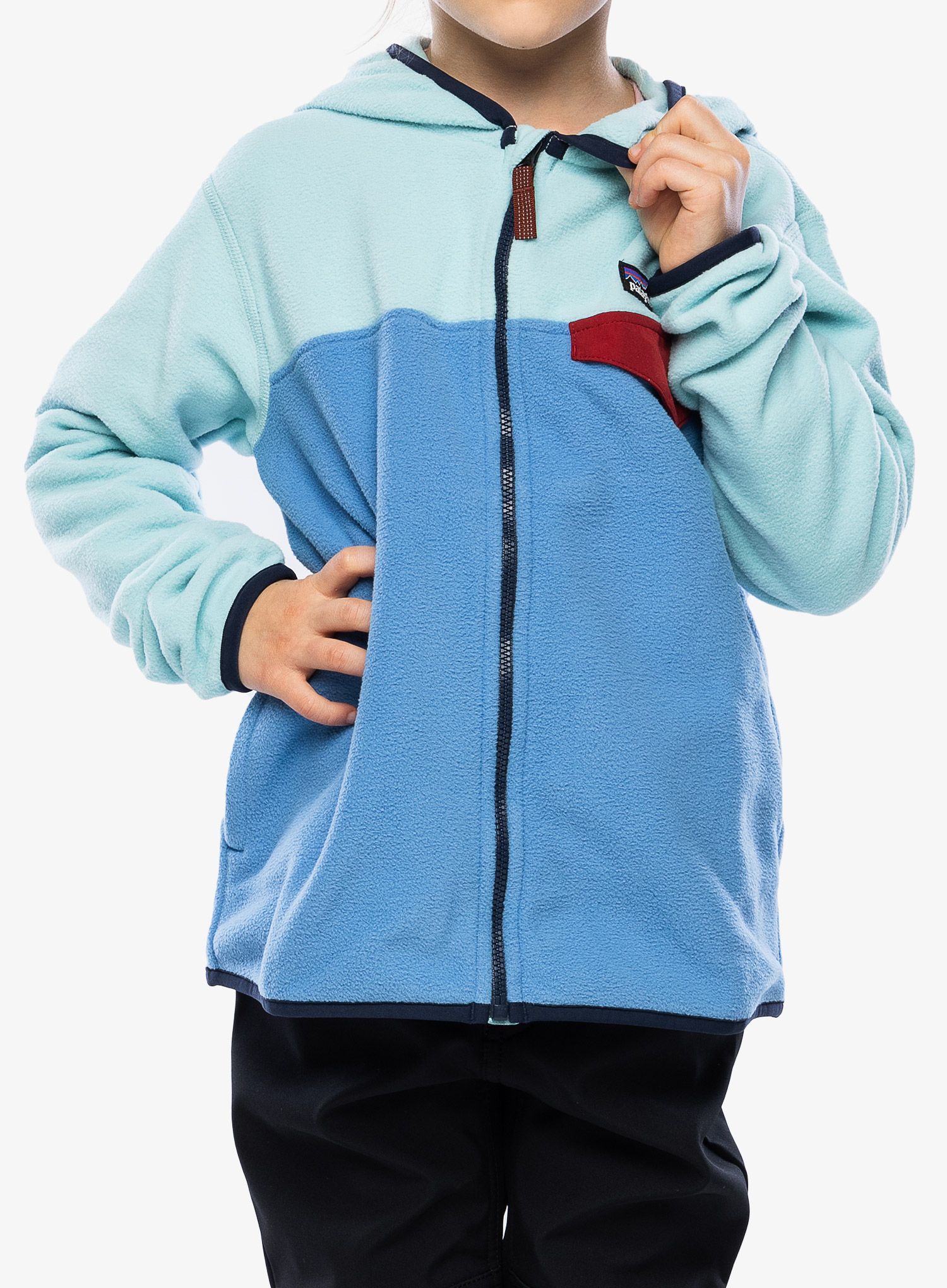Otroška jopica Patagonia Micro D Snap-T Jacket - blue bird