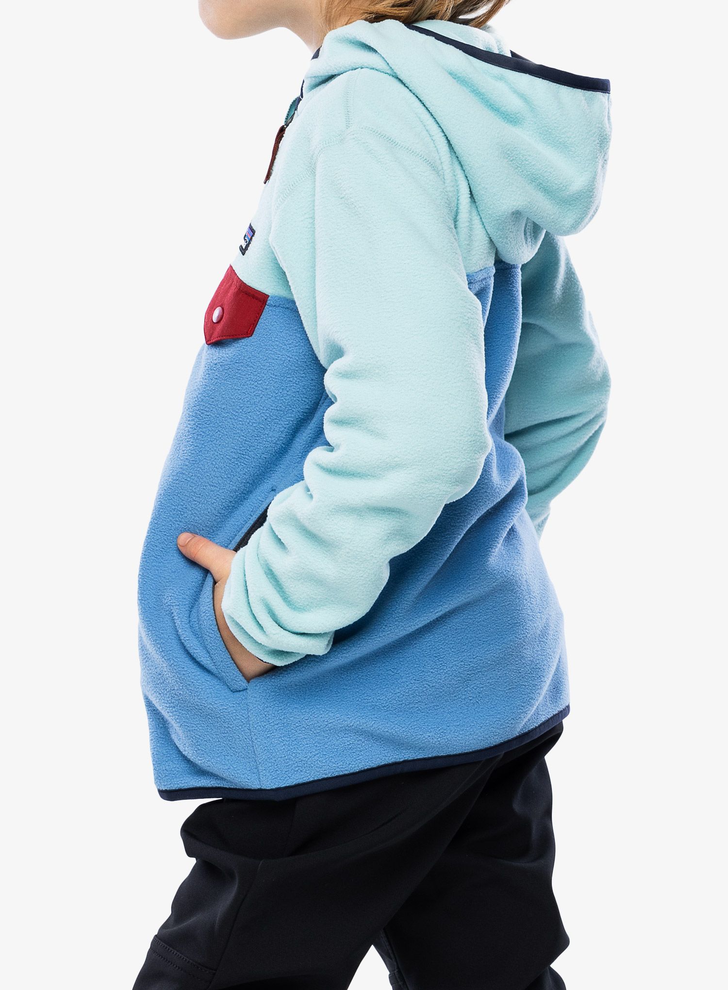 Otroška jopica Patagonia Micro D Snap-T Jacket - blue bird