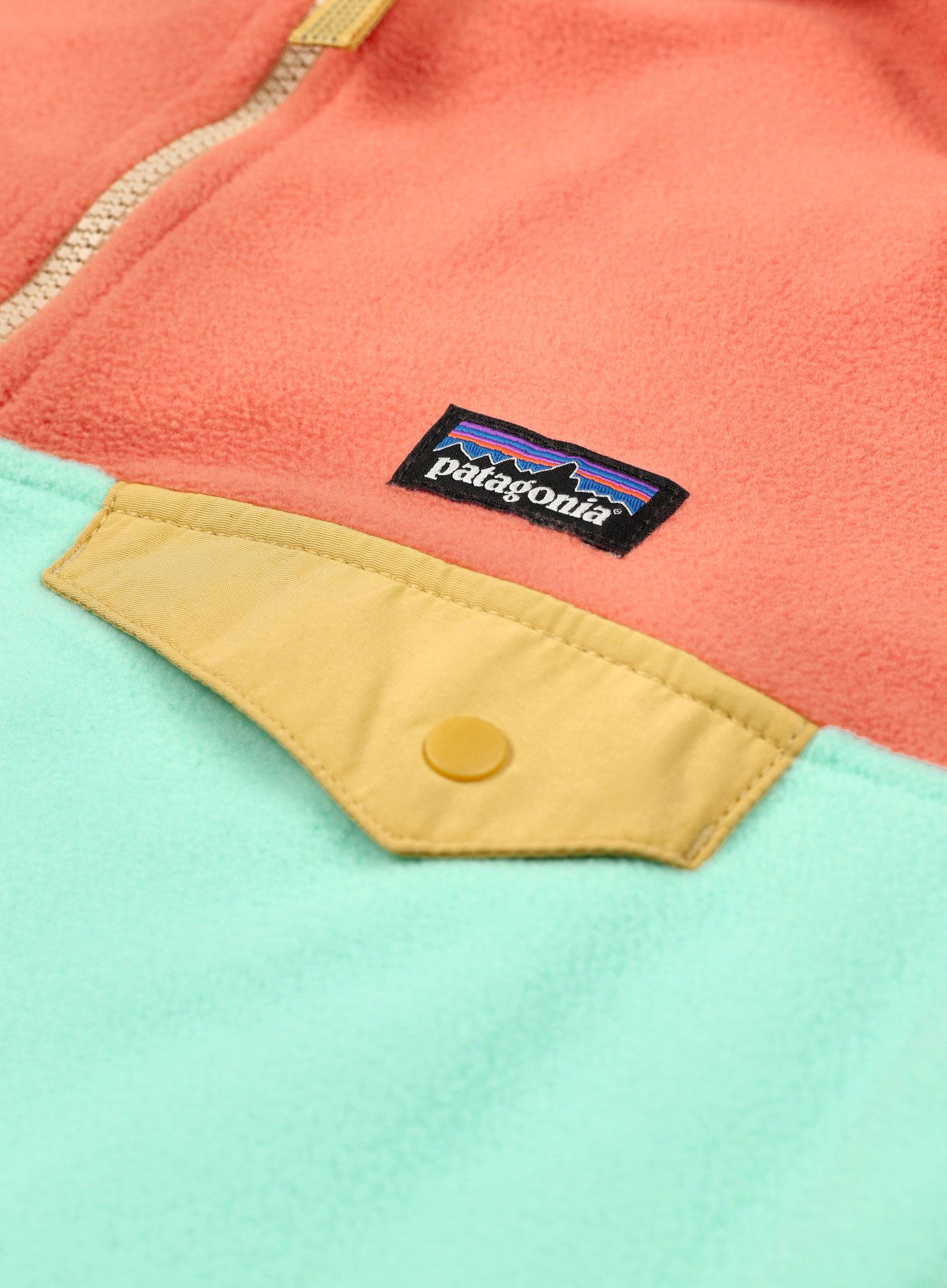 Otroška jopica Patagonia Micro D Snap-T Jacket - early teal
