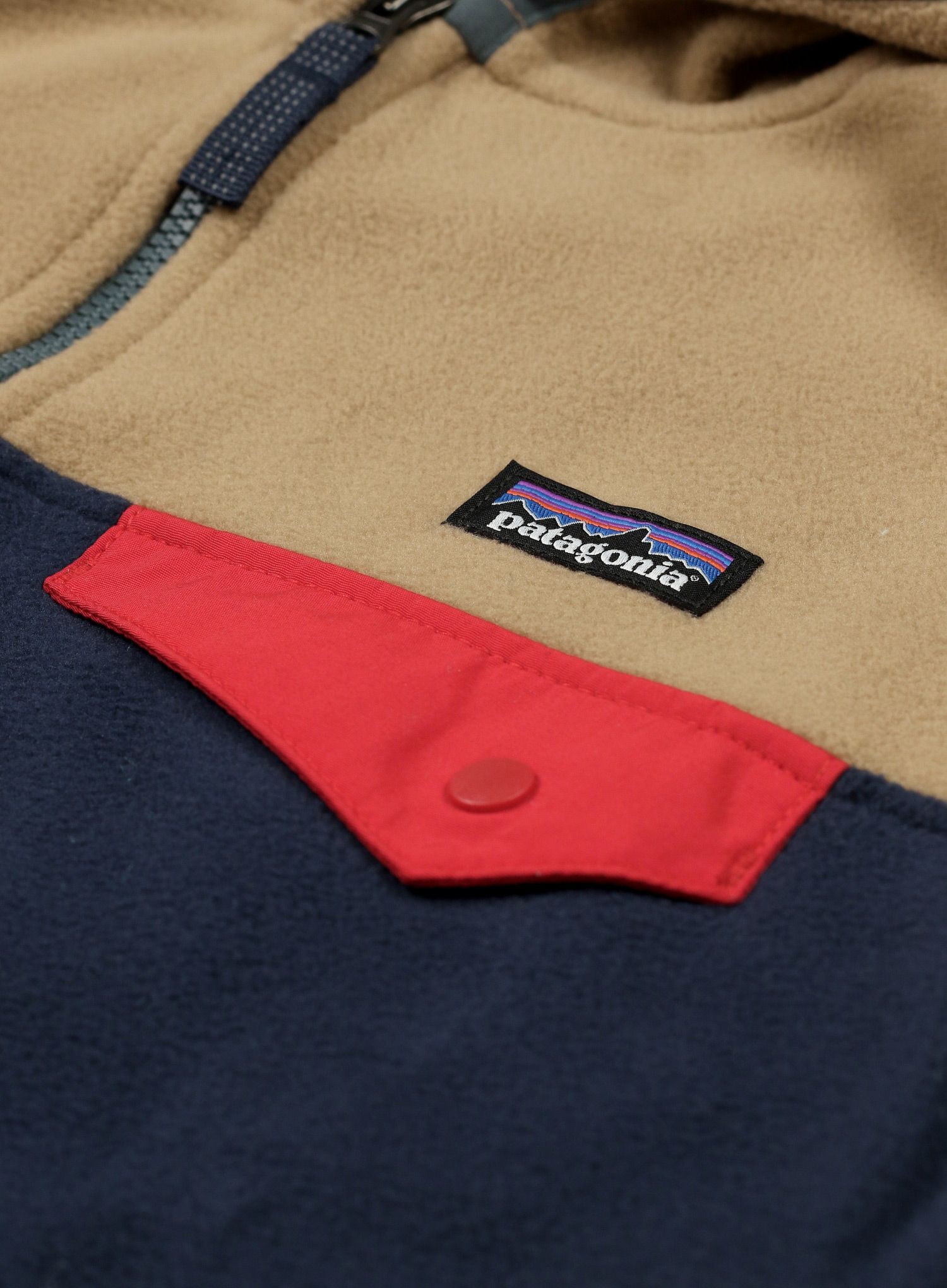Otroška jopica Patagonia Micro D Snap-T Jacket - new navy/grayling brown