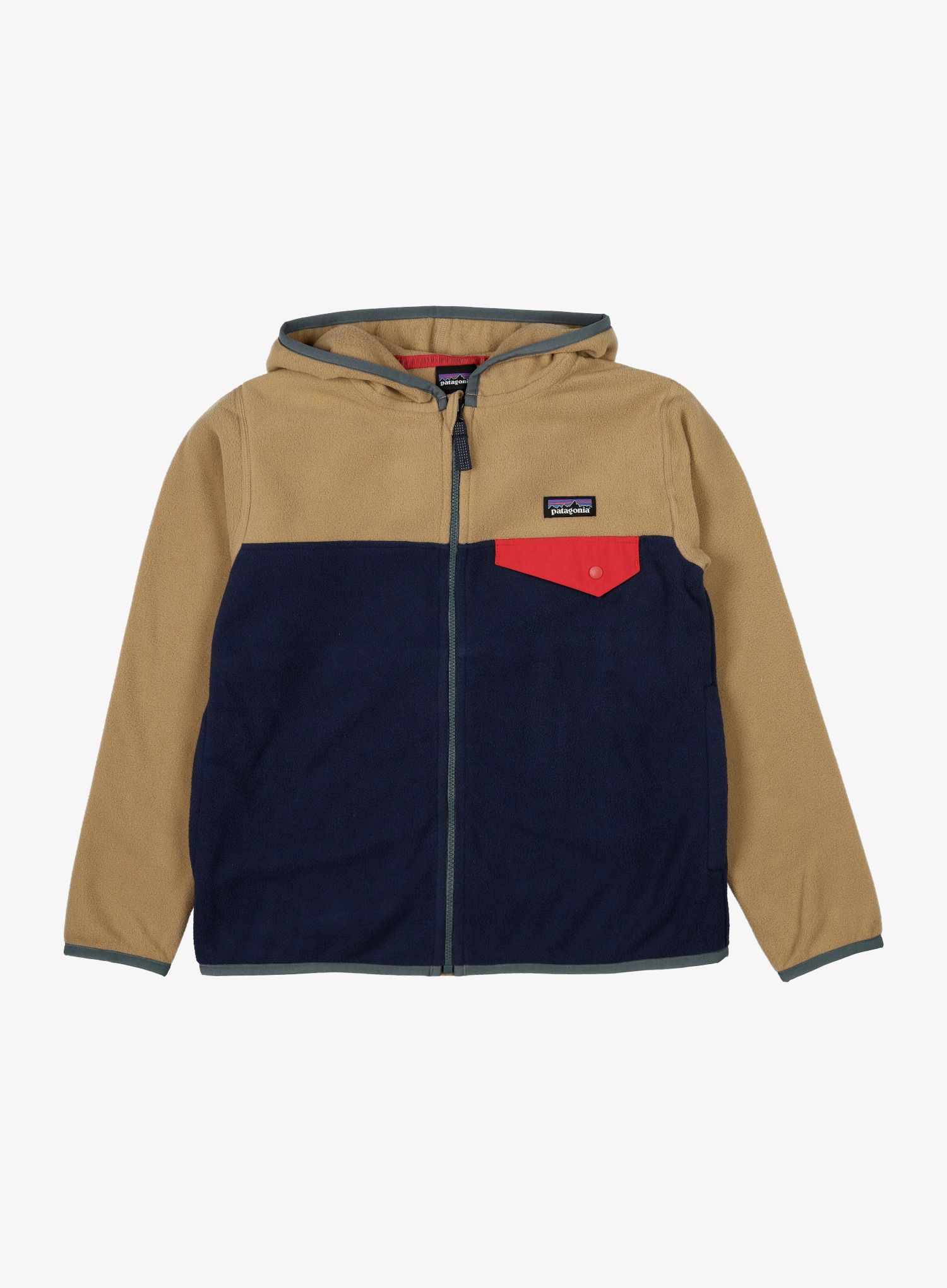 Otroška jopica Patagonia Micro D Snap-T Jacket - new navy/grayling brown