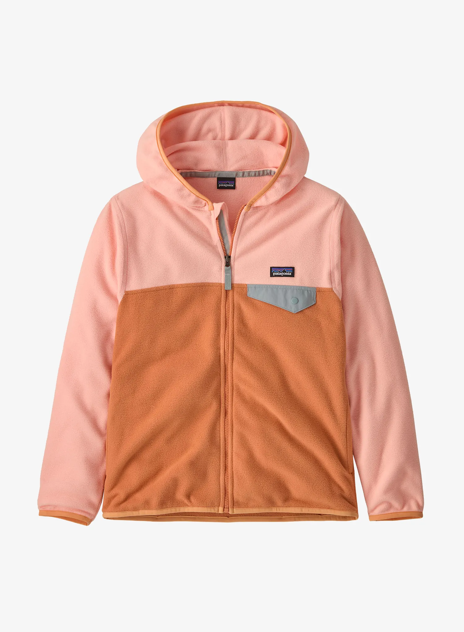 Otroška jopica Patagonia Micro D Snap-T Jacket - rock melon