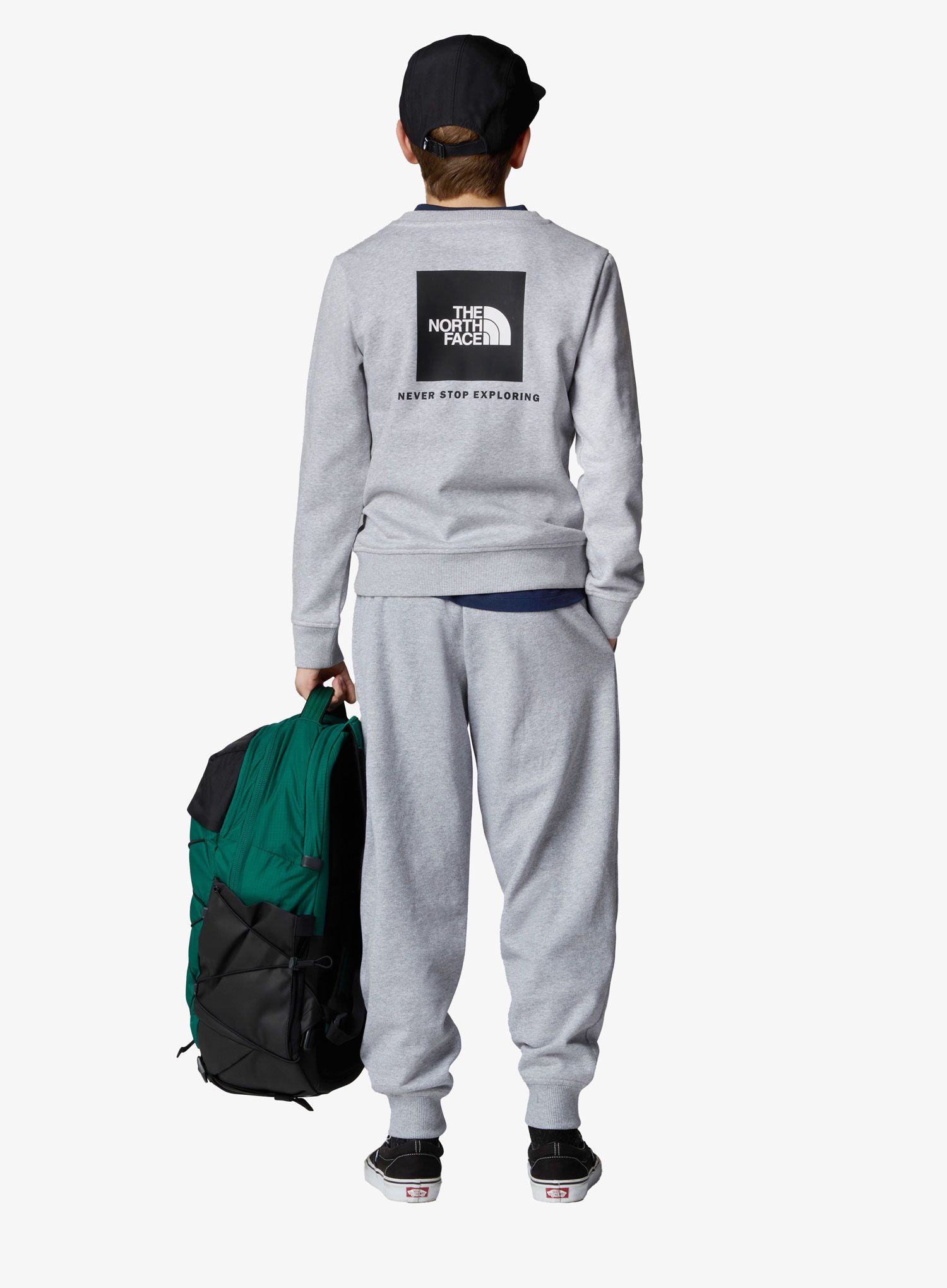 Otroška jopica The North Face Redbox Regular Crew - tnf light grey heather