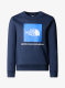 Otroška jopica The North Face Teen Redbox Crew - navy/solar blue