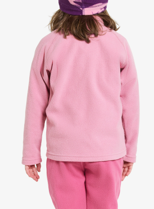 Dekliška jopica Didriksons Monte Full Zip - light heather pink