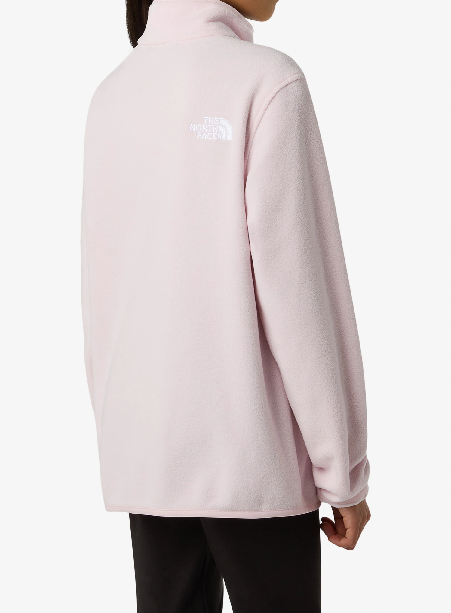 Dekliška jopica The North Face Glacier 1/4 Zip Pullover - pale blossom