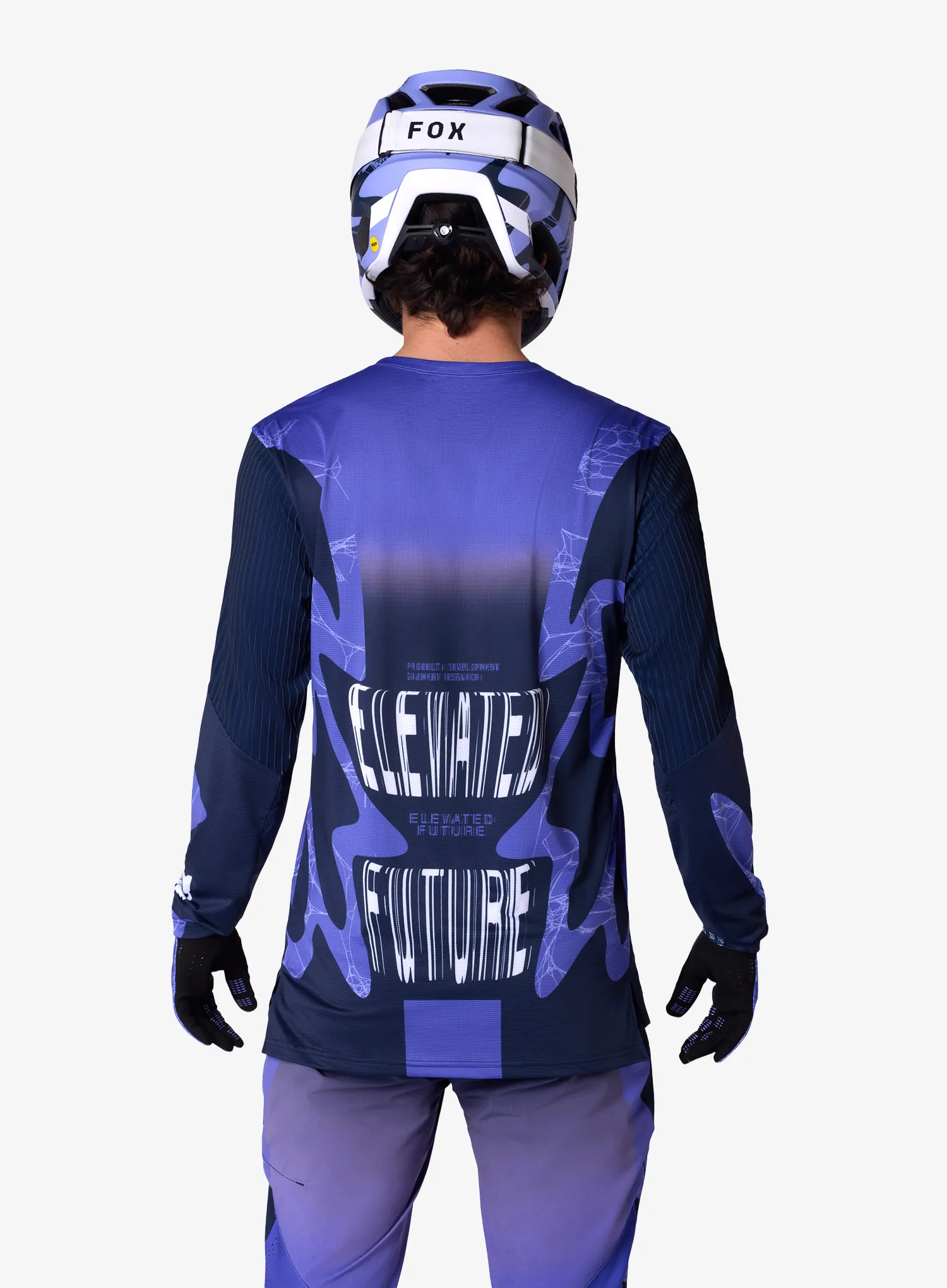 Jopa enduro Fox Flexair LS Jersey Diffuse SE - blueberry