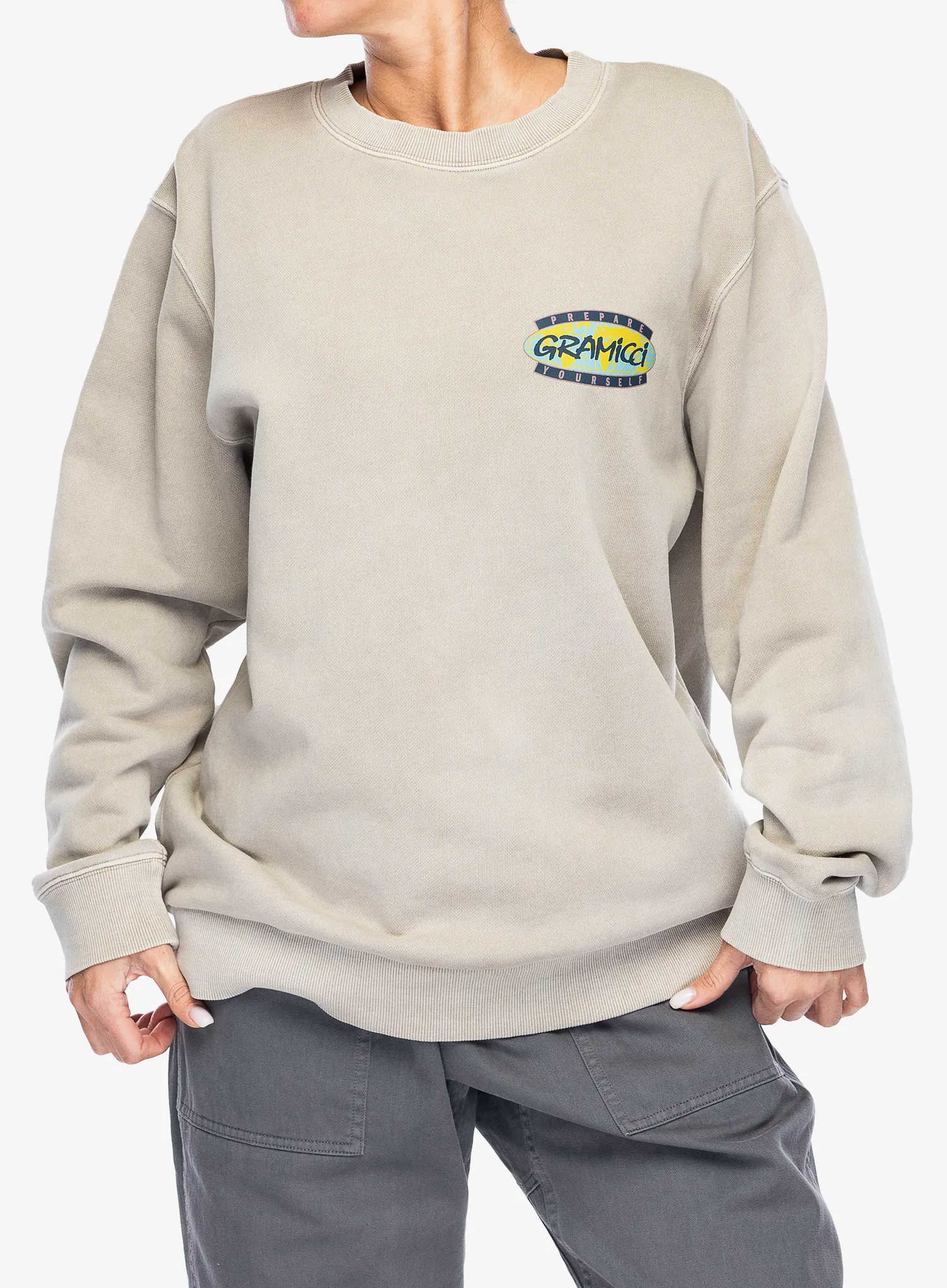 Jopica Gramicci Prepare Yourself Sweatshirt - pigment oat