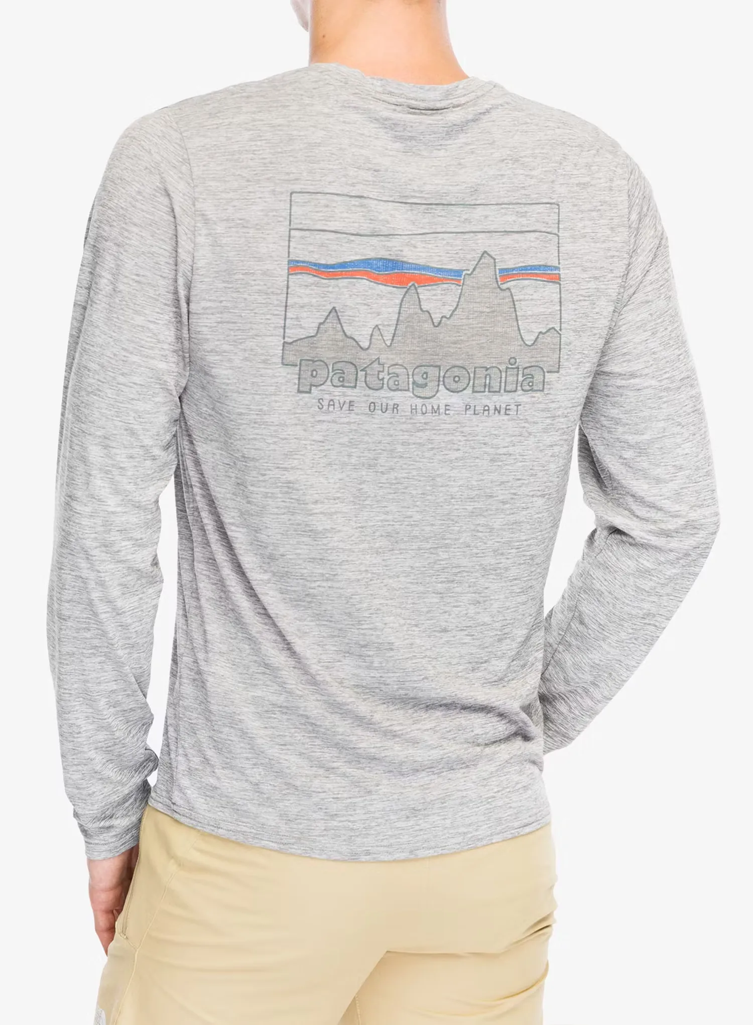 Jopica Patagonia L/S Cap Cool Daily Graphic Shirt - skyline/feather grey