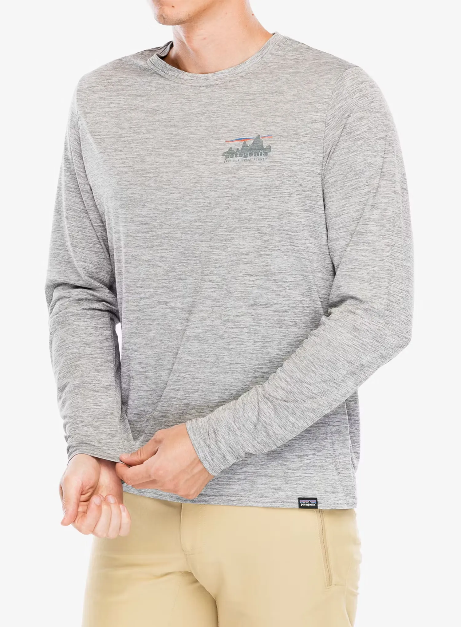 Jopica Patagonia L/S Cap Cool Daily Graphic Shirt - skyline/feather grey