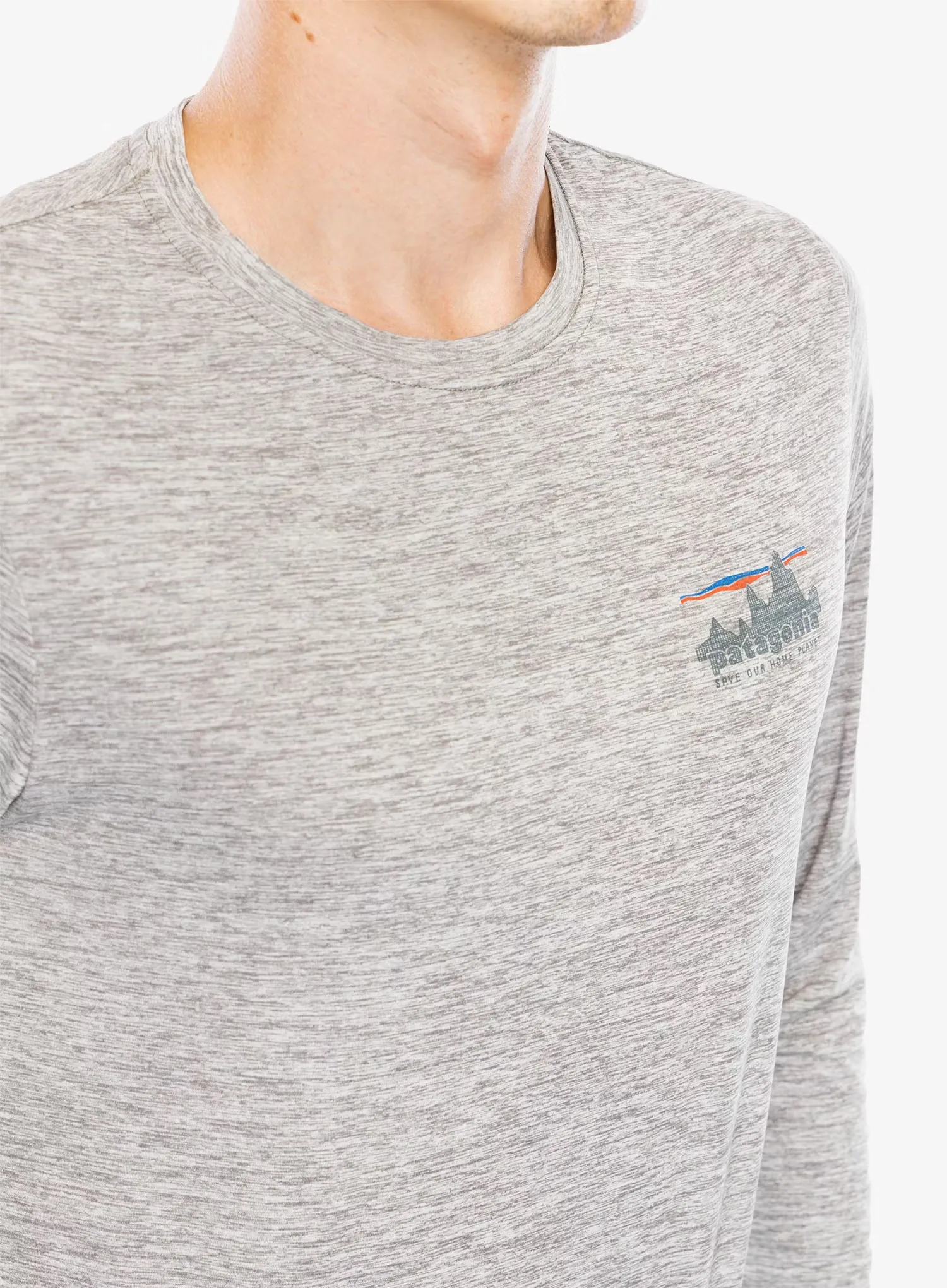 Jopica Patagonia L/S Cap Cool Daily Graphic Shirt - skyline/feather grey