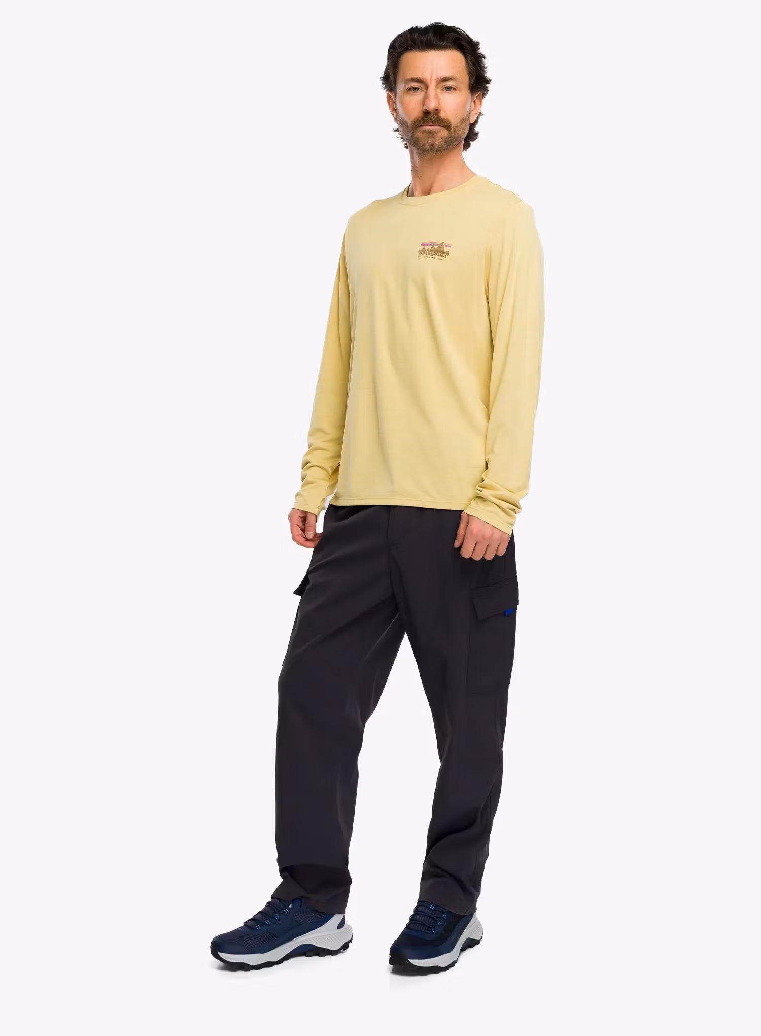 Jopica Patagonia L/S Cap Cool Daily Shirt 73 Skyline - l.yellow/light l.yellow x-dye