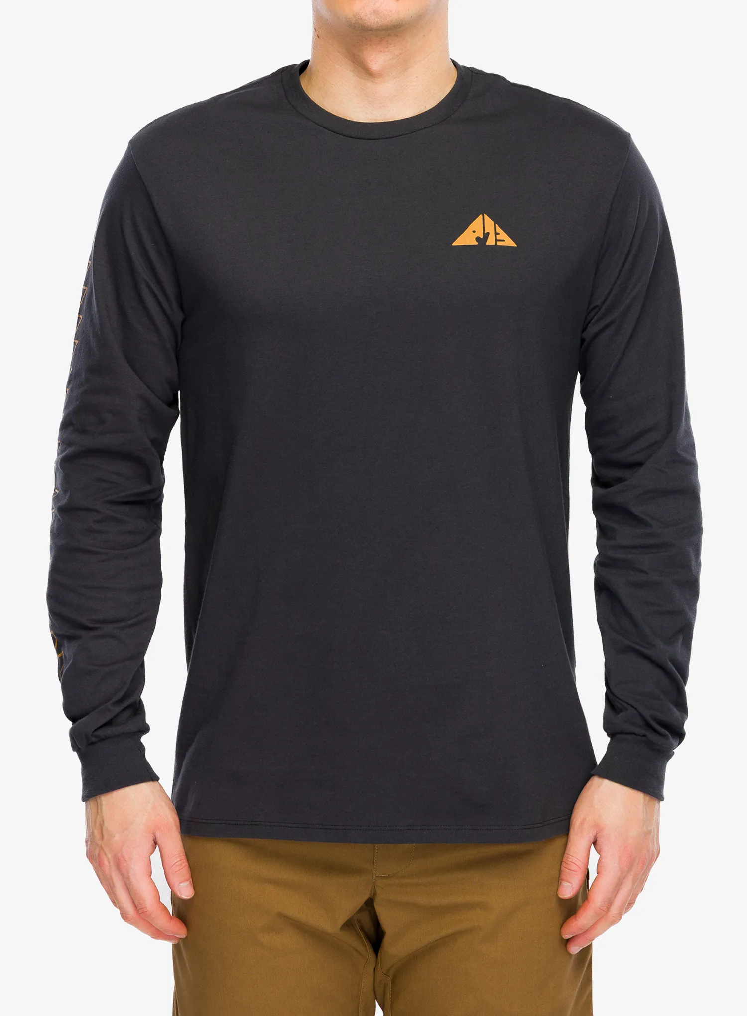 Jopica Patagonia L/S Driftways Organic T-Shirt - ink black