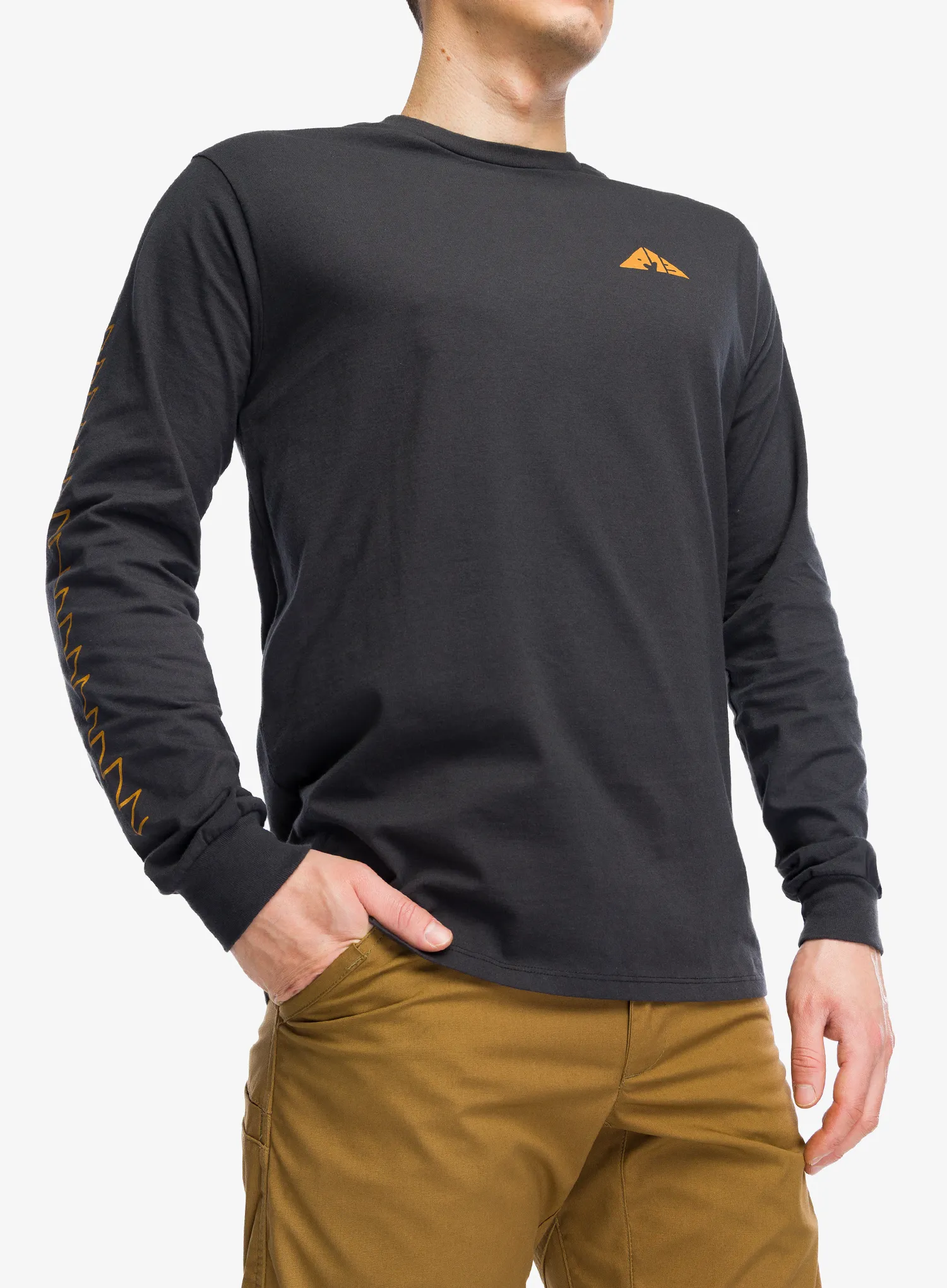 Jopica Patagonia L/S Driftways Organic T-Shirt - ink black