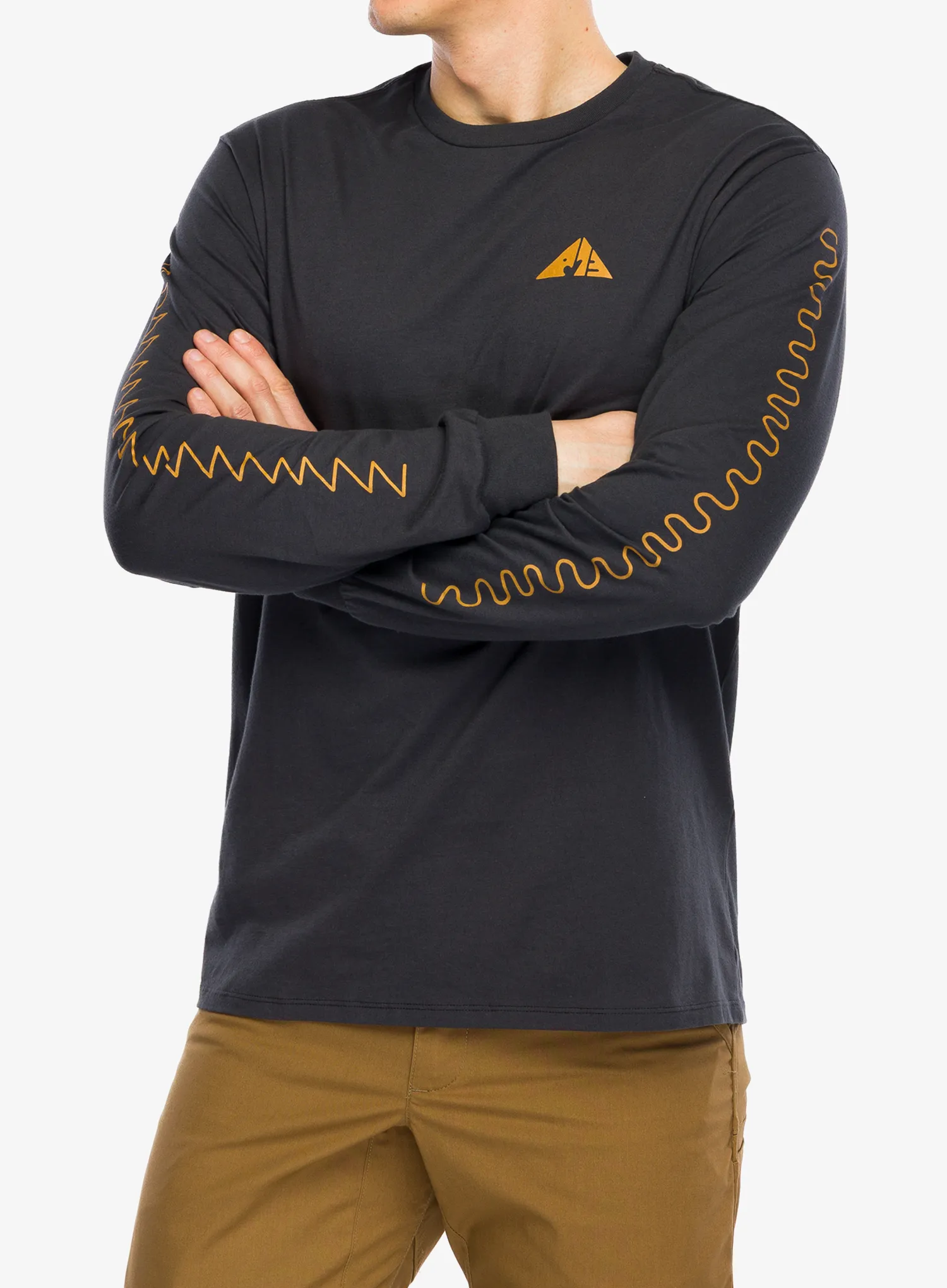 Jopica Patagonia L/S Driftways Organic T-Shirt - ink black