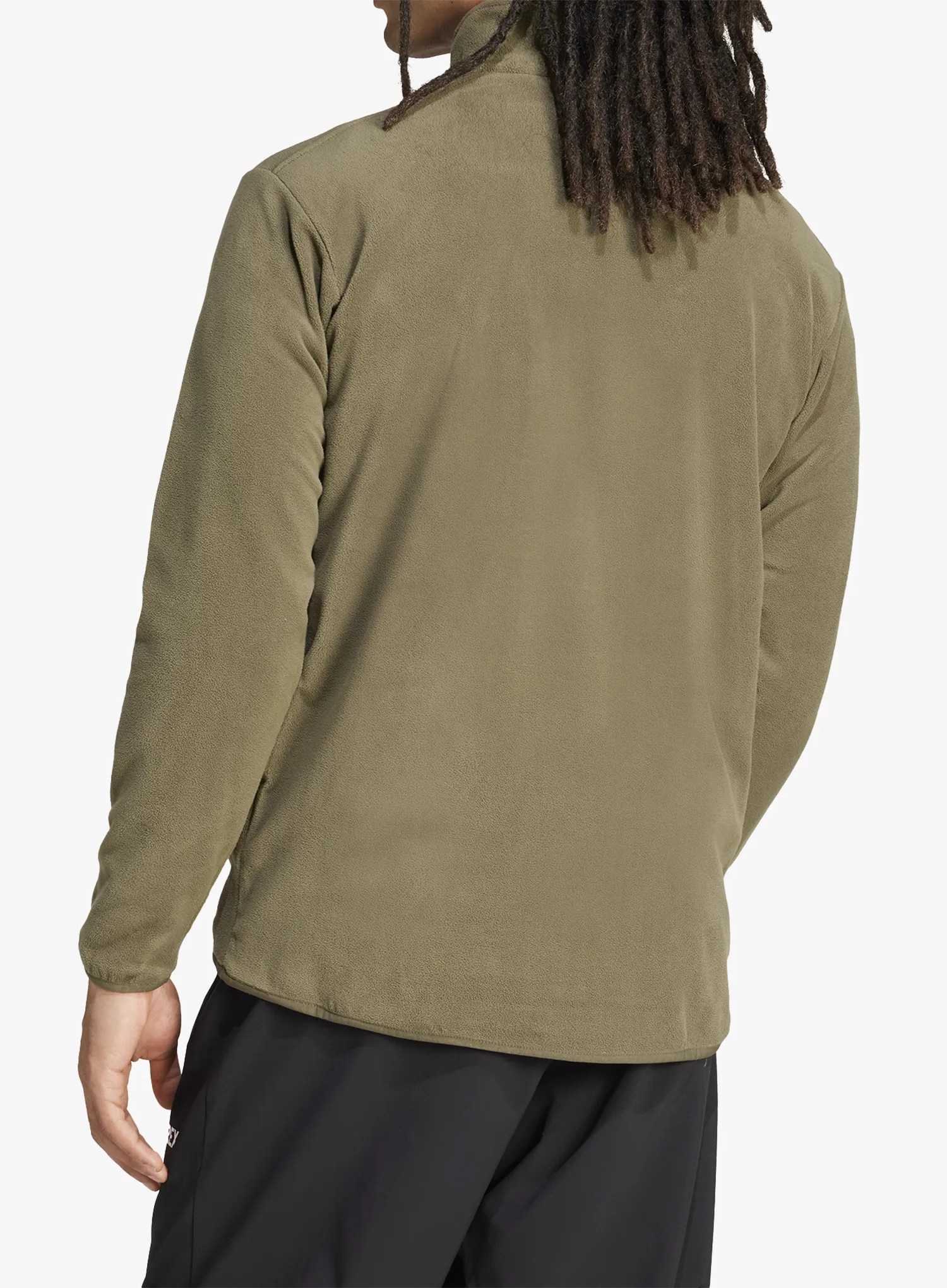 Flis adidas TERREX Multi Essentials 1/2 Zip Fleece Jacket - olive strata/olive strata