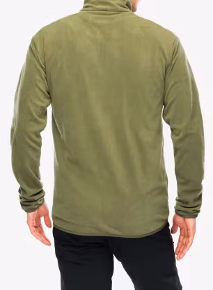 Flis adidas TERREX Multi Essentials Full Zip Fleece Jacket - olive strata