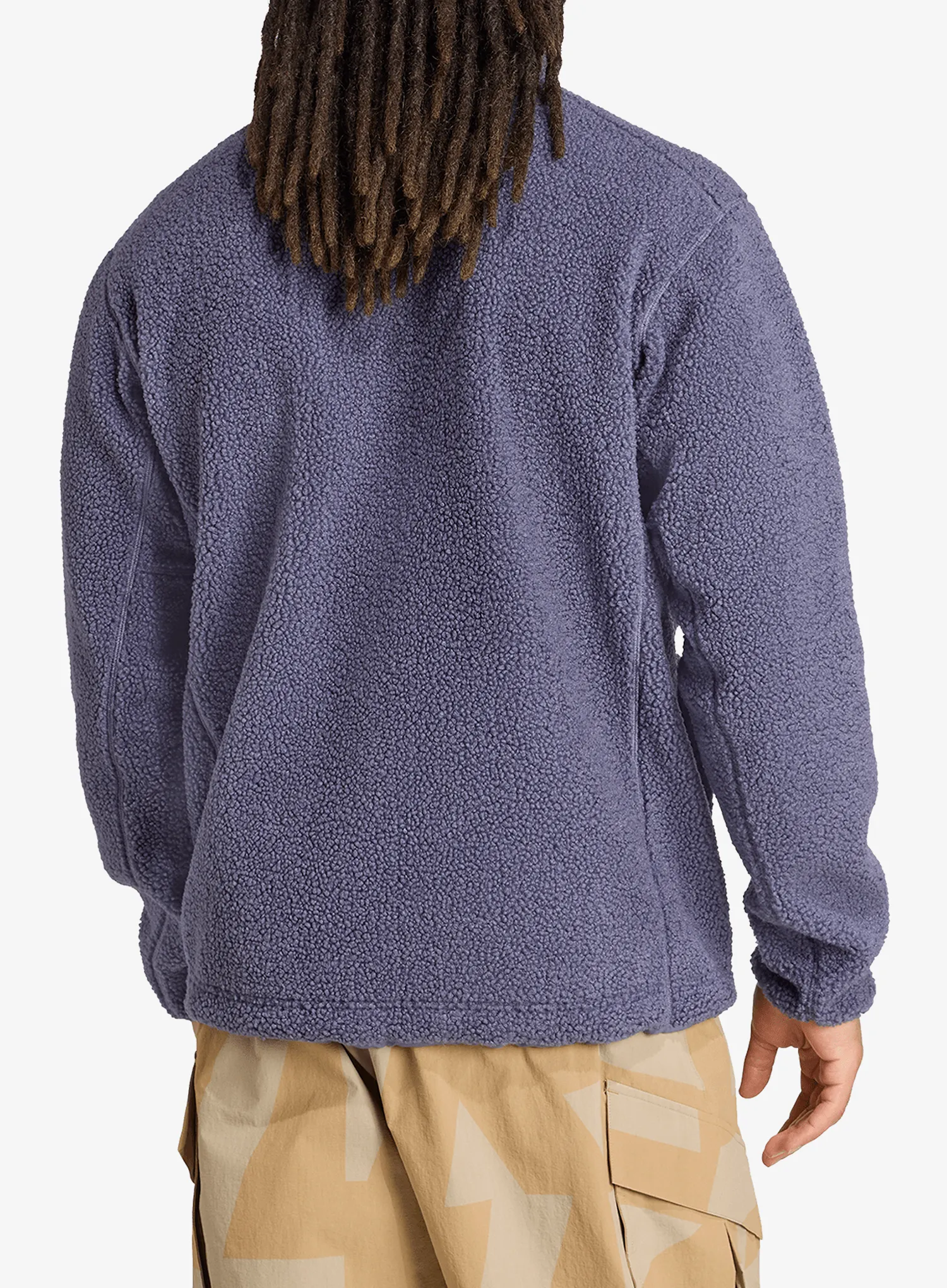 Flis adidas TERREX Xploric High Pile Fleece Pullover Sweatshirt - preloved violet