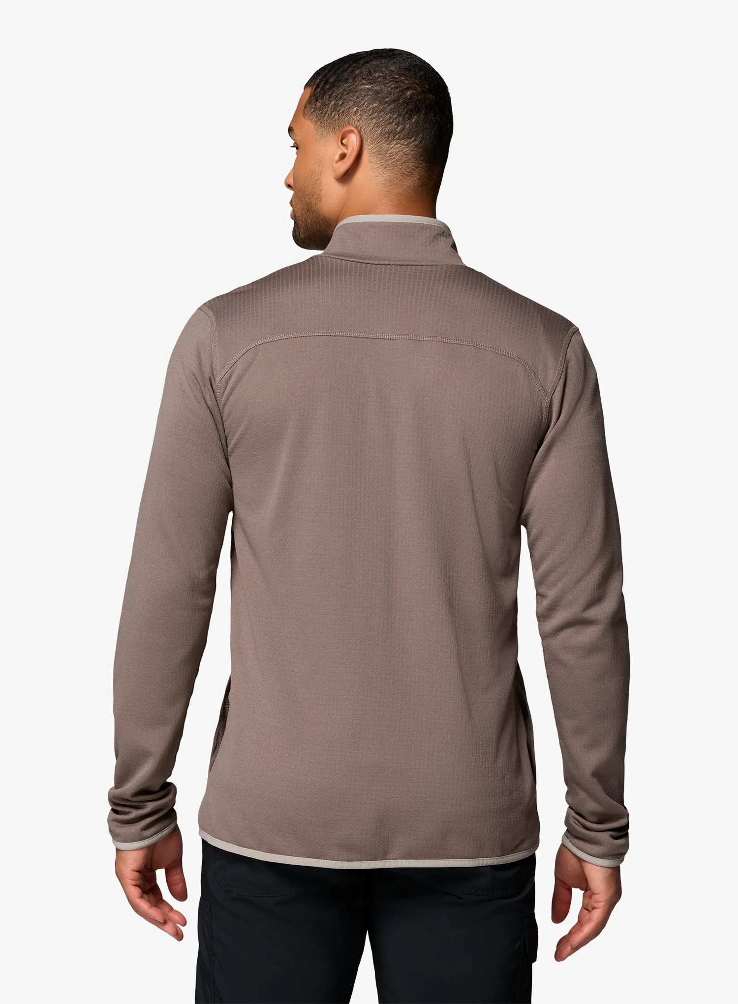 Flis Columbia Essential Hike Grid Fleece Full Zip - iron/flint grey