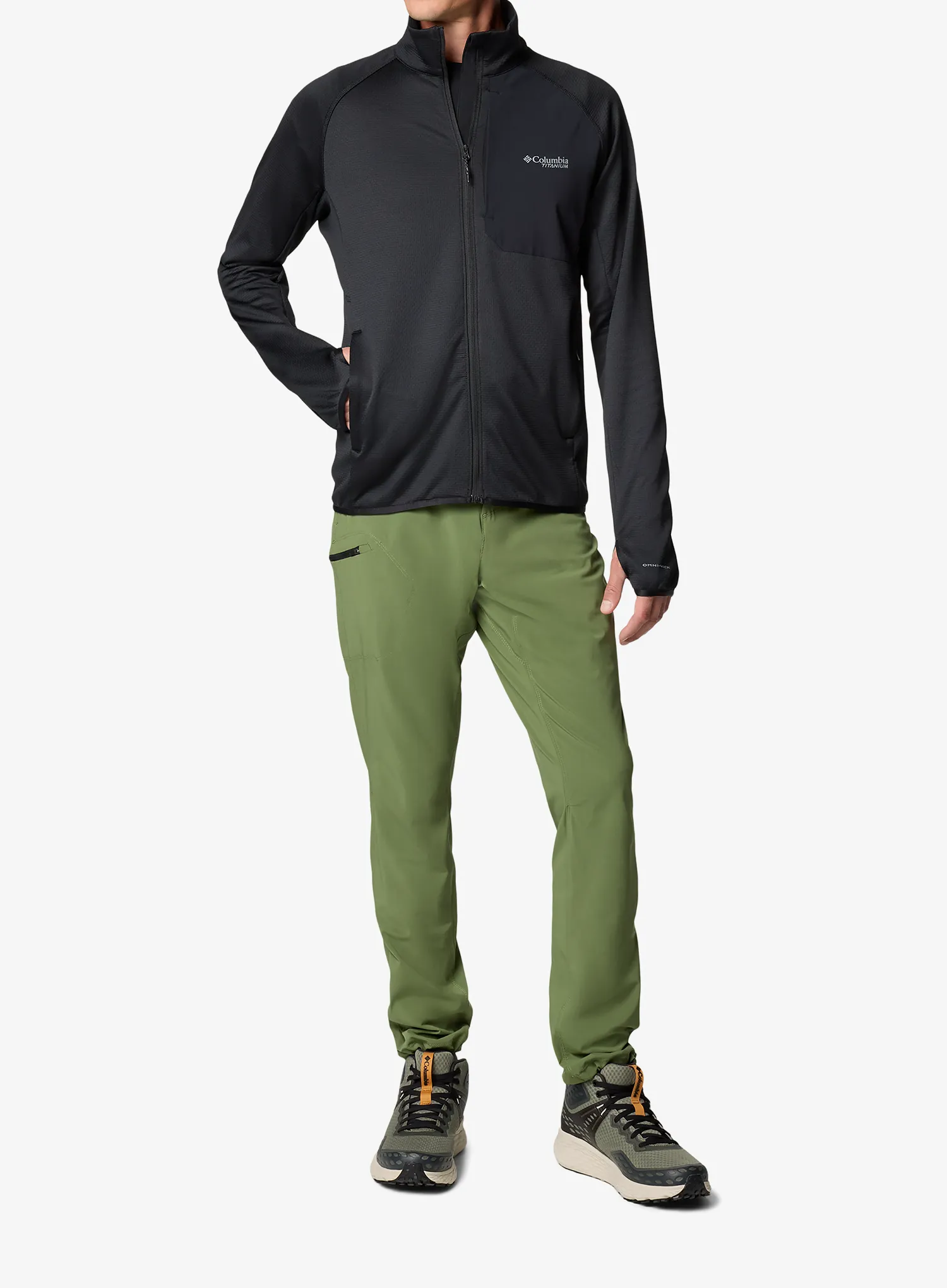 Flis Columbia Triple Canyon Grid Fleece Full Zip II - black