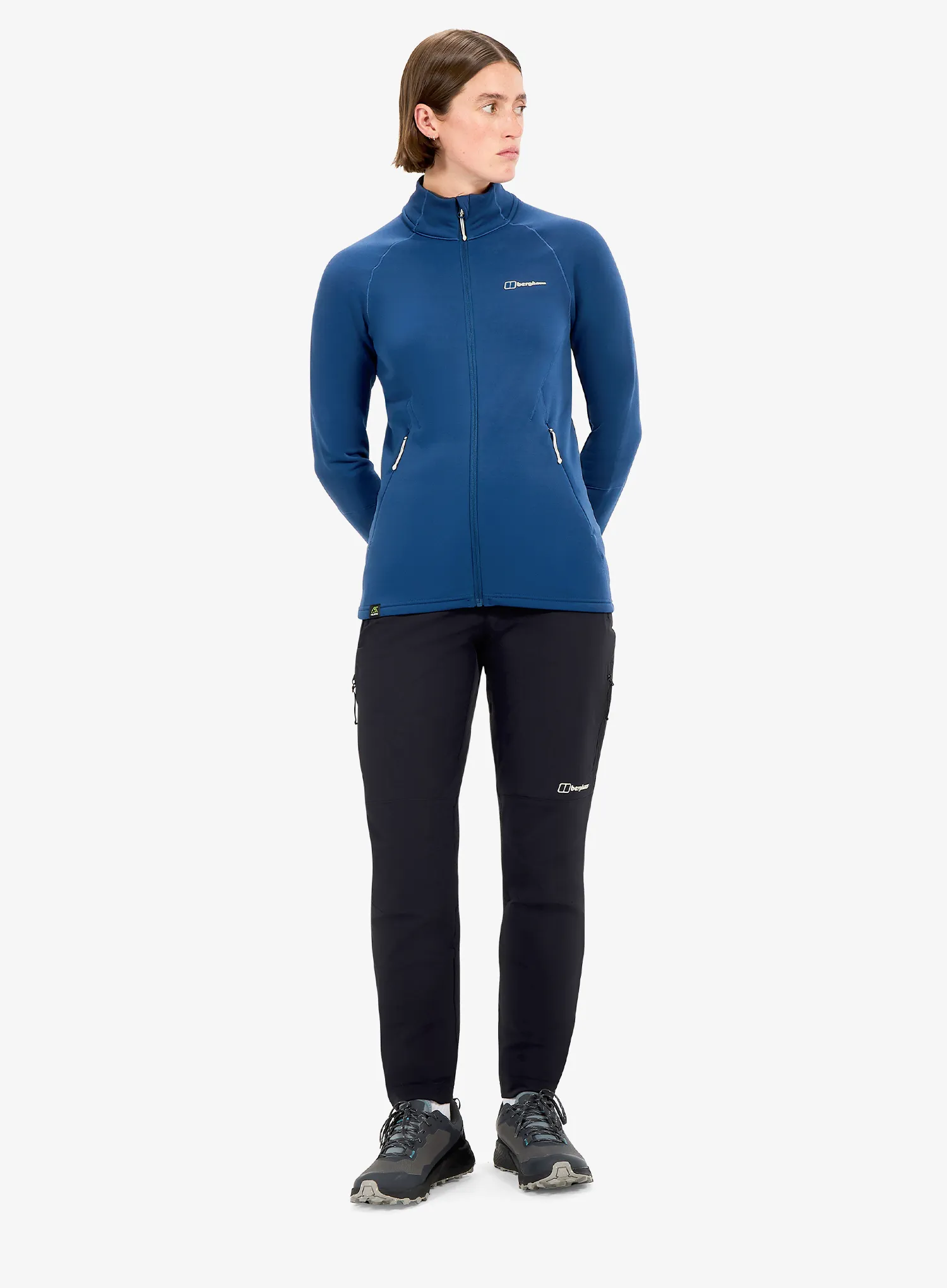 Ženski flis Berghaus Kinetic Powerstretch Jkt Af - hale navy