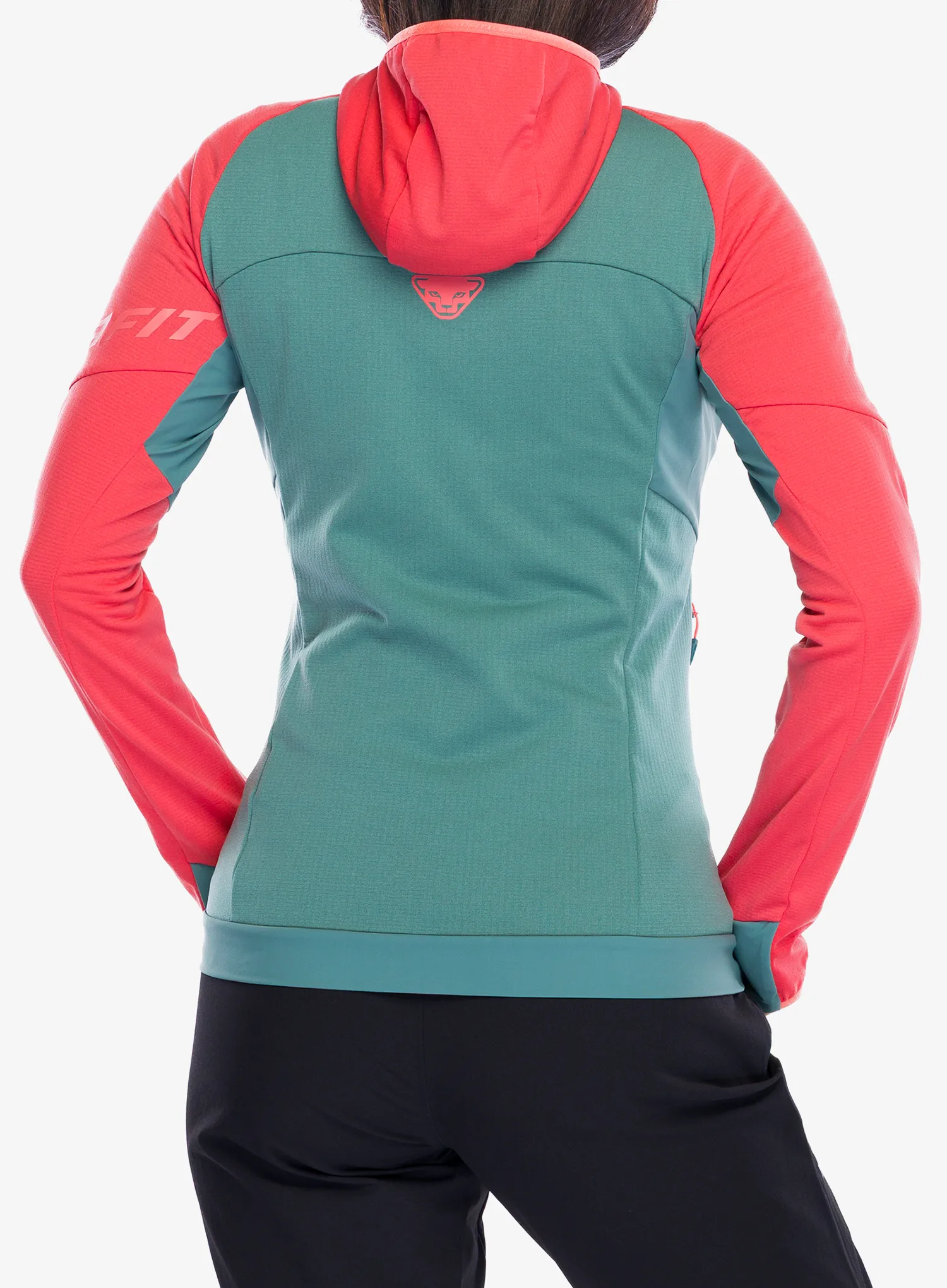 Ženski flis Dynafit Transalper Ptc Hooded JKT - cabana/atlantic