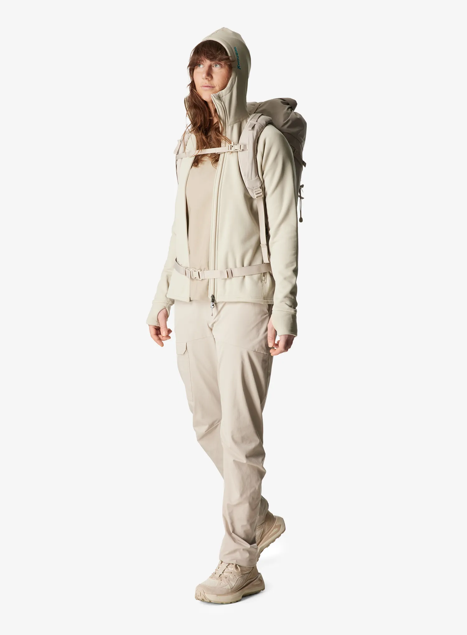 Ženski flis Houdini Power Houdi - greenish gray