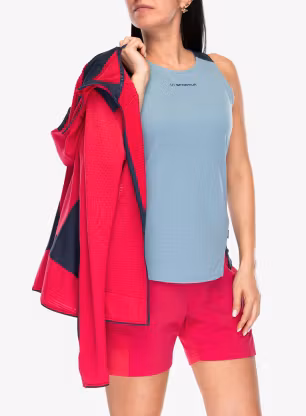 Ženski flis La Sportiva Aequilibrium Thermal Hoody - azalea/night sky
