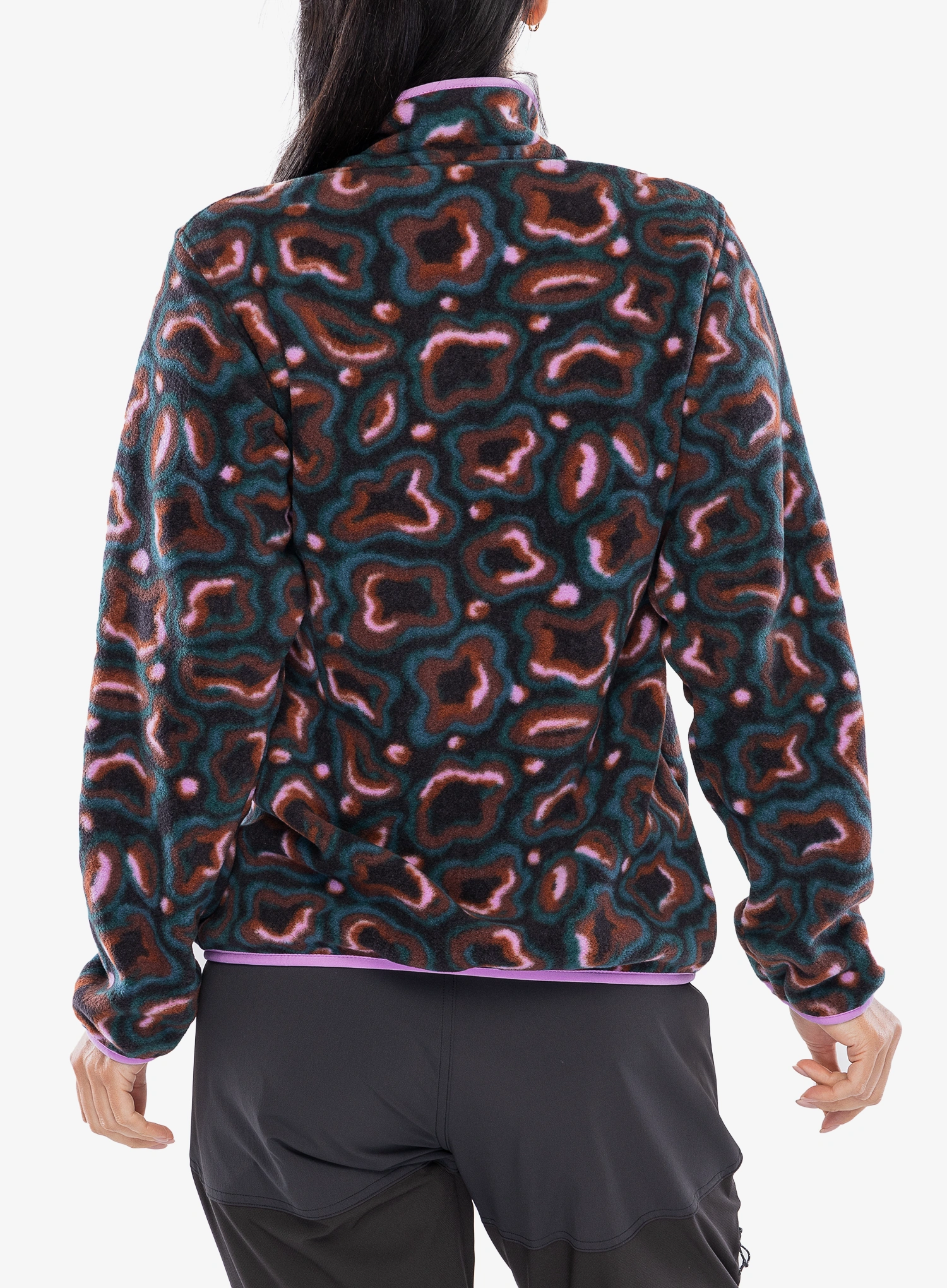 Ženski flis Patagonia Lightweight Synch Snap-T Pullover - soft spirea/dried vanilla