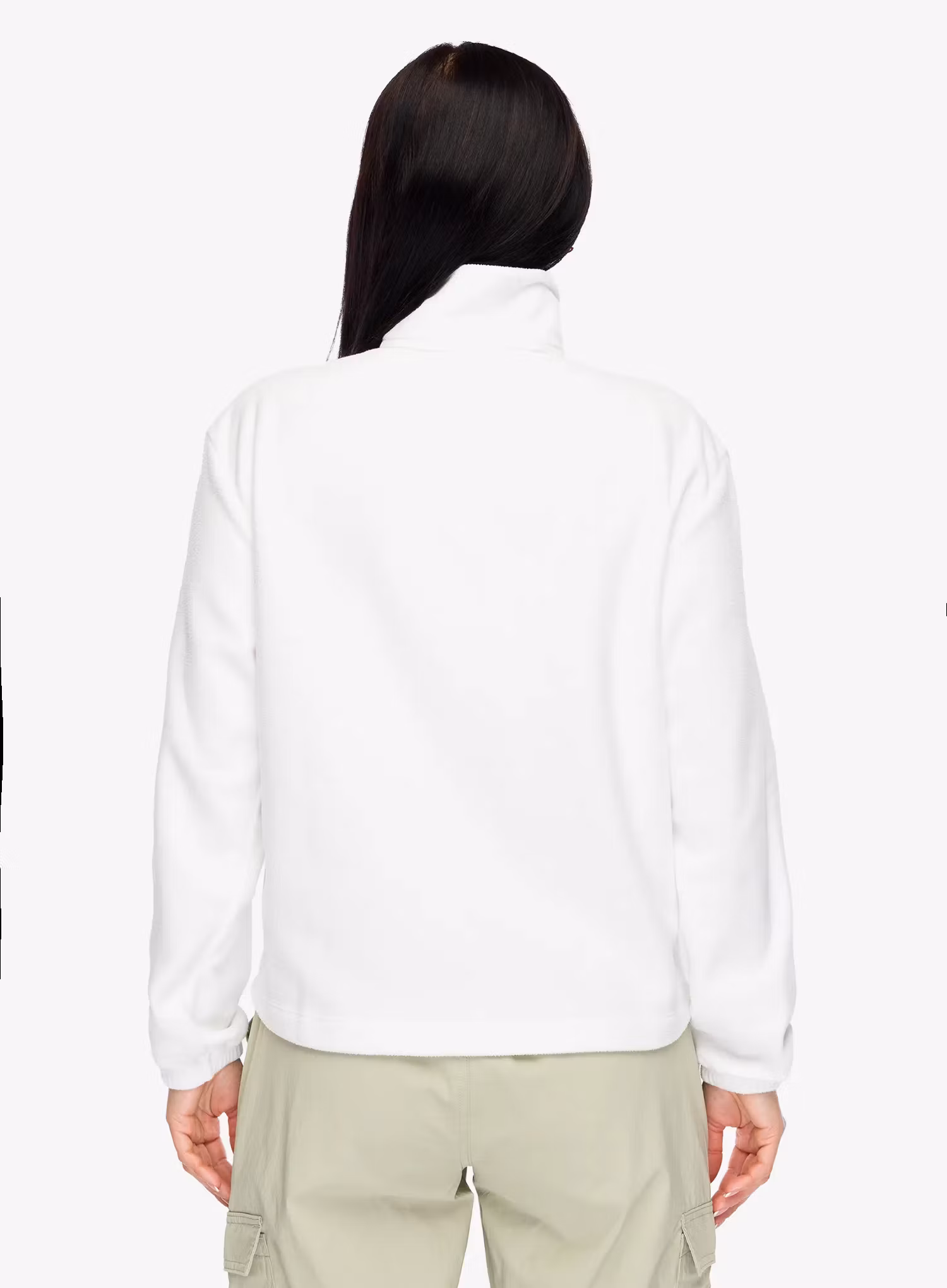 Ženski flis Patagonia Micro D 1/2 Zip Fleece P/O - birch white