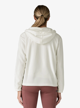Ženski flis Patagonia Micro D Fleece Hoody - birch white