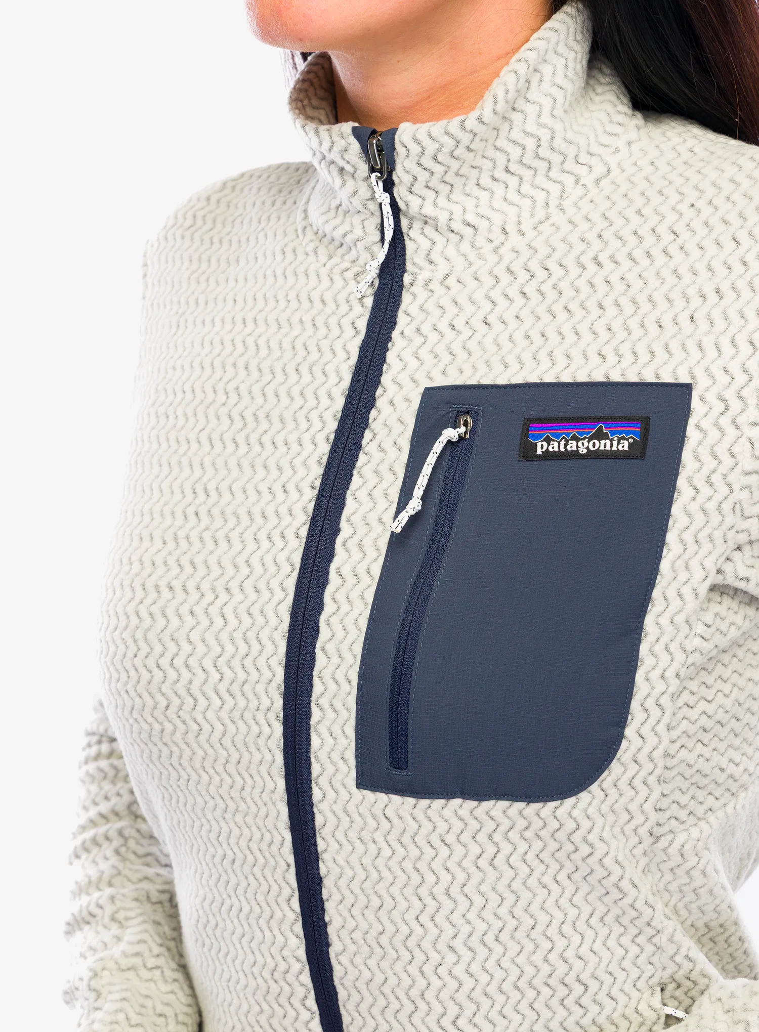 Ženski flis Patagonia R1 Air Jacket - wool white